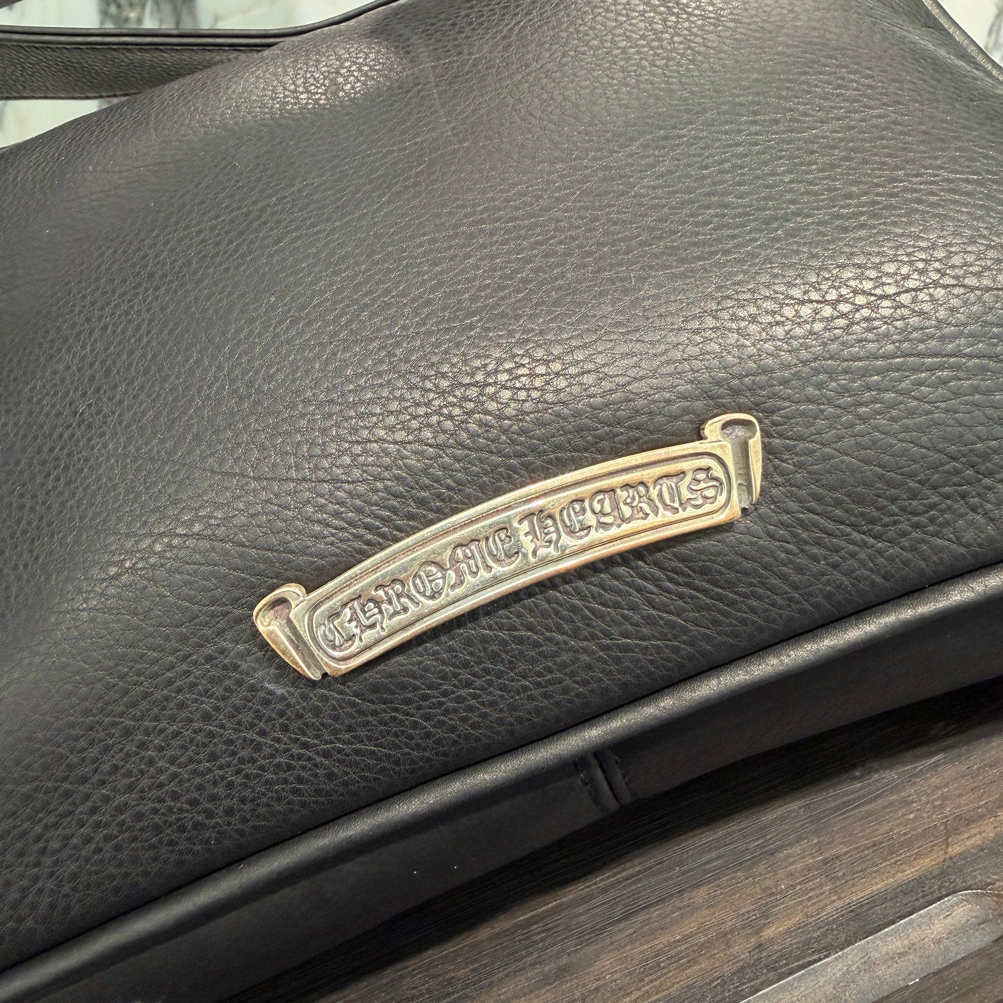 CHROME HEARTS CHICKEN NUGGET Leather Shoulder Bag クロムハーツ チキンナゲット レザー ショルダーバッグ