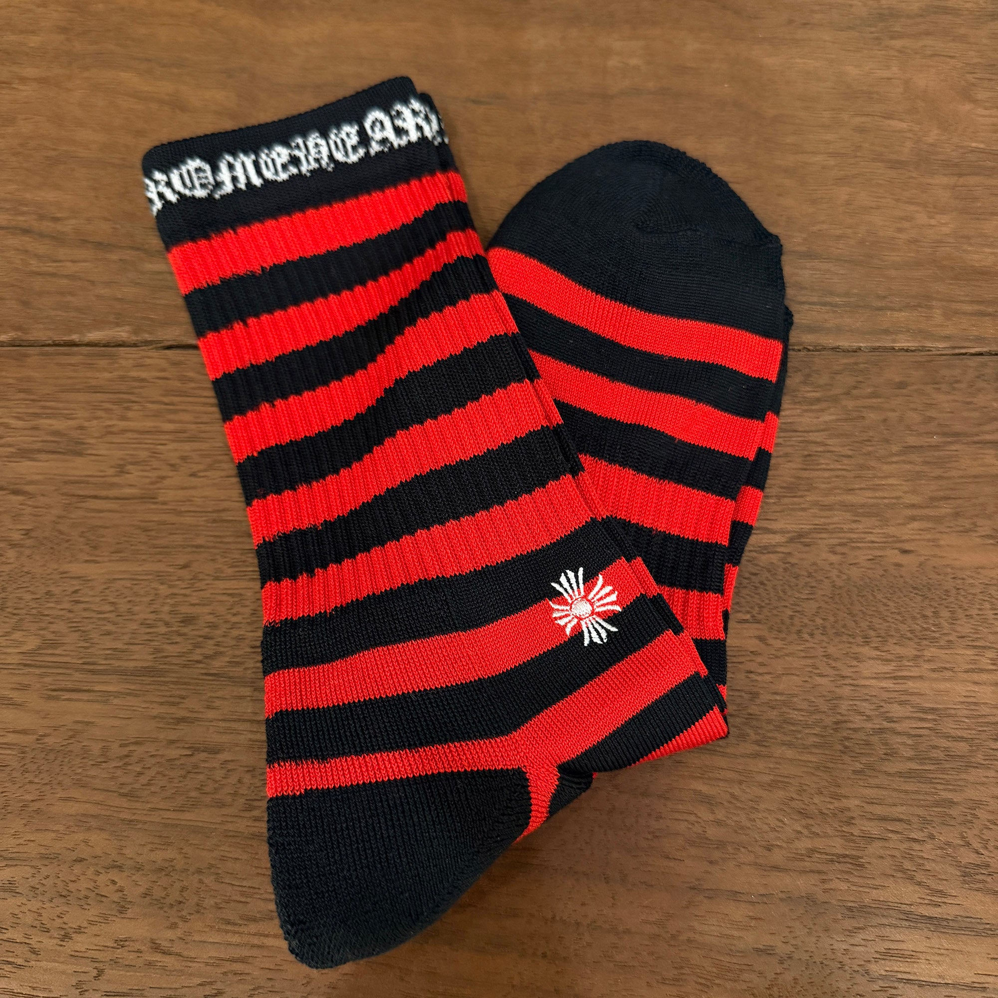 CHROME HEARTS CH Plus Border Socks x3 Size M (JP25-27) クロムハーツ CHプラス ボーダーソックス サイズM (JP25-27)