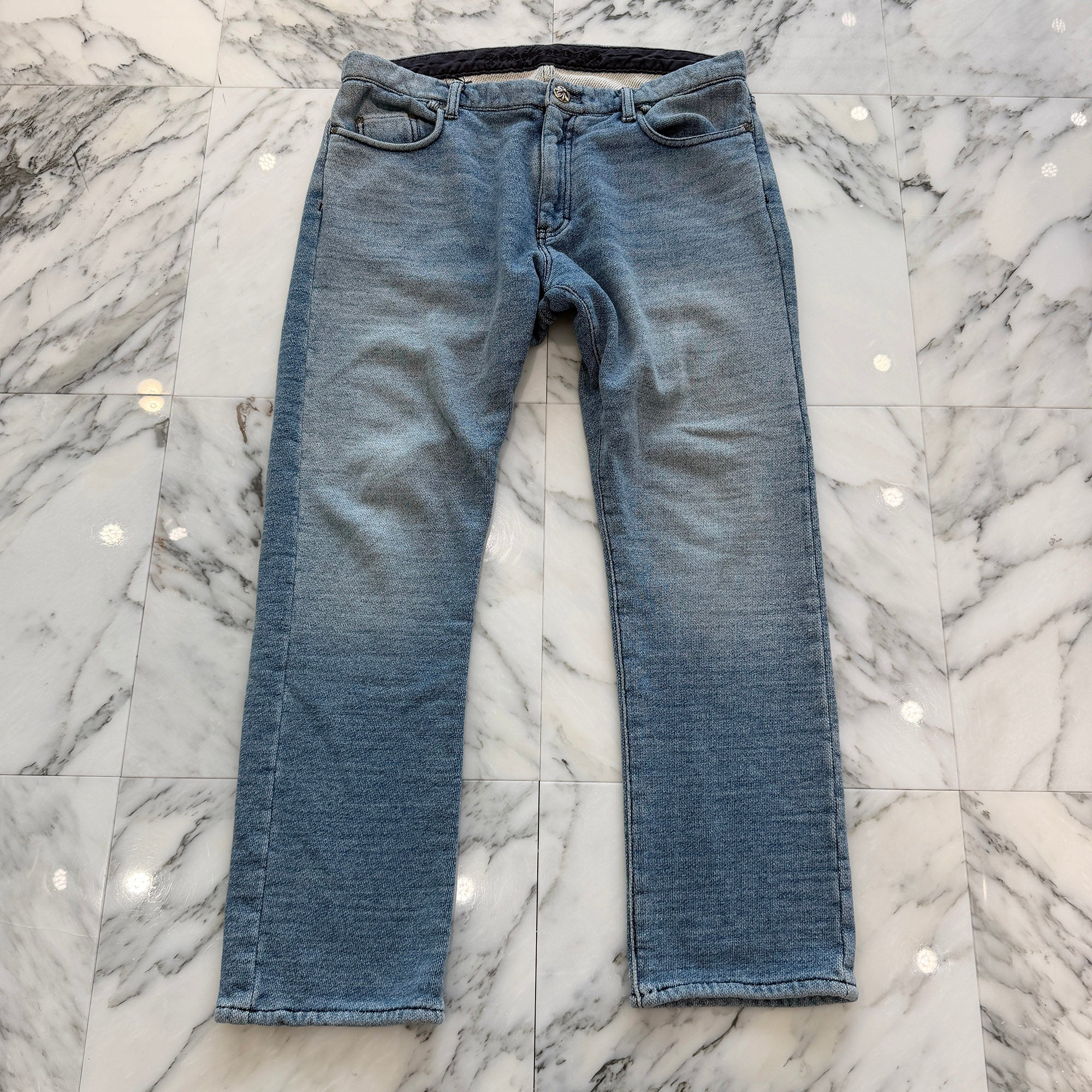 CHROME HEARTS Cross Ball Sweat Denim Pants Size 38 クロムハーツ クロスボール スウェット デニムパンツ サイズ38