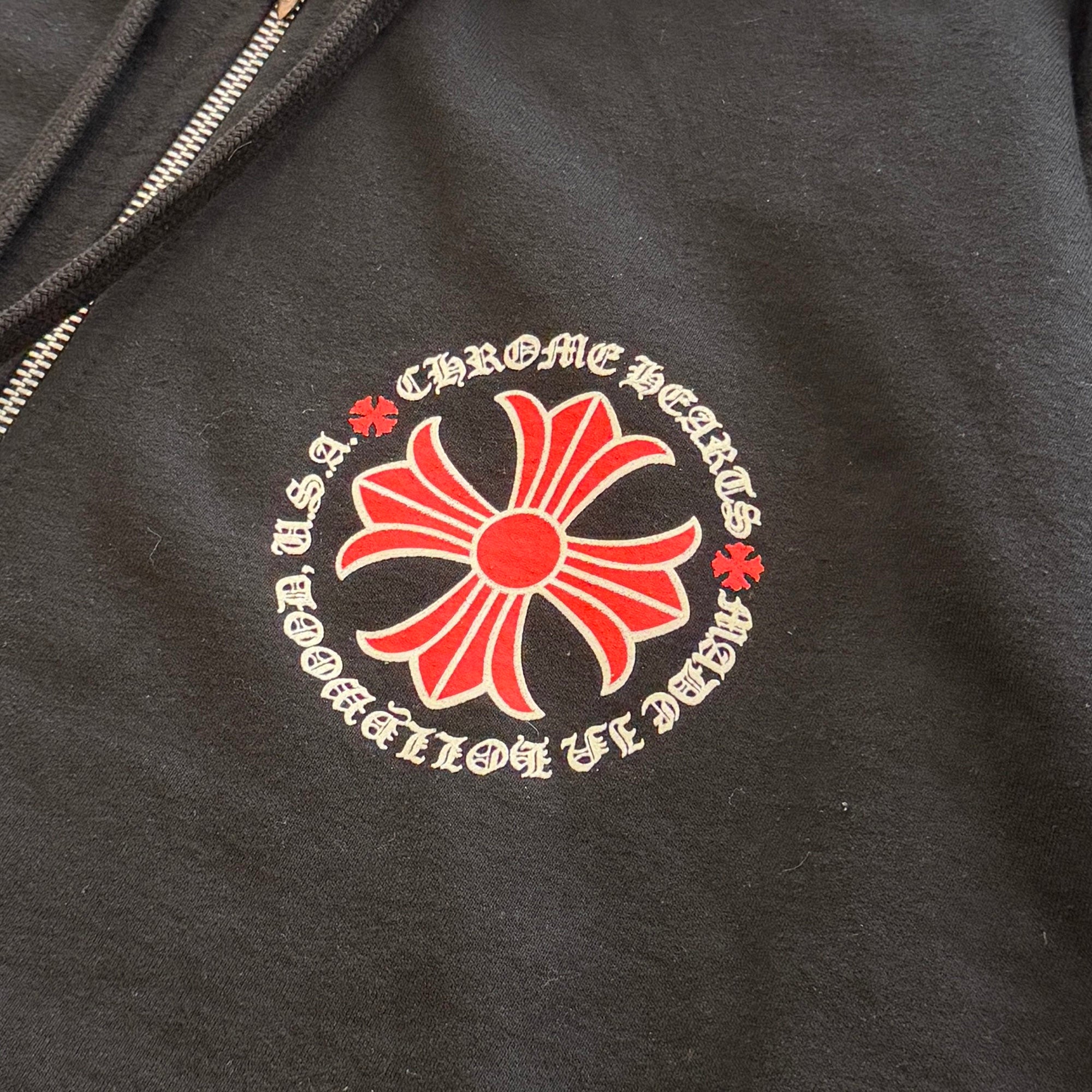CHROME HEARTS Hollywood Limited Red CH Plus Pullover Hoodie Size L クロムハーツ ハリウッド限定 レッド CHプラス プルオーバー フーディ サイズL