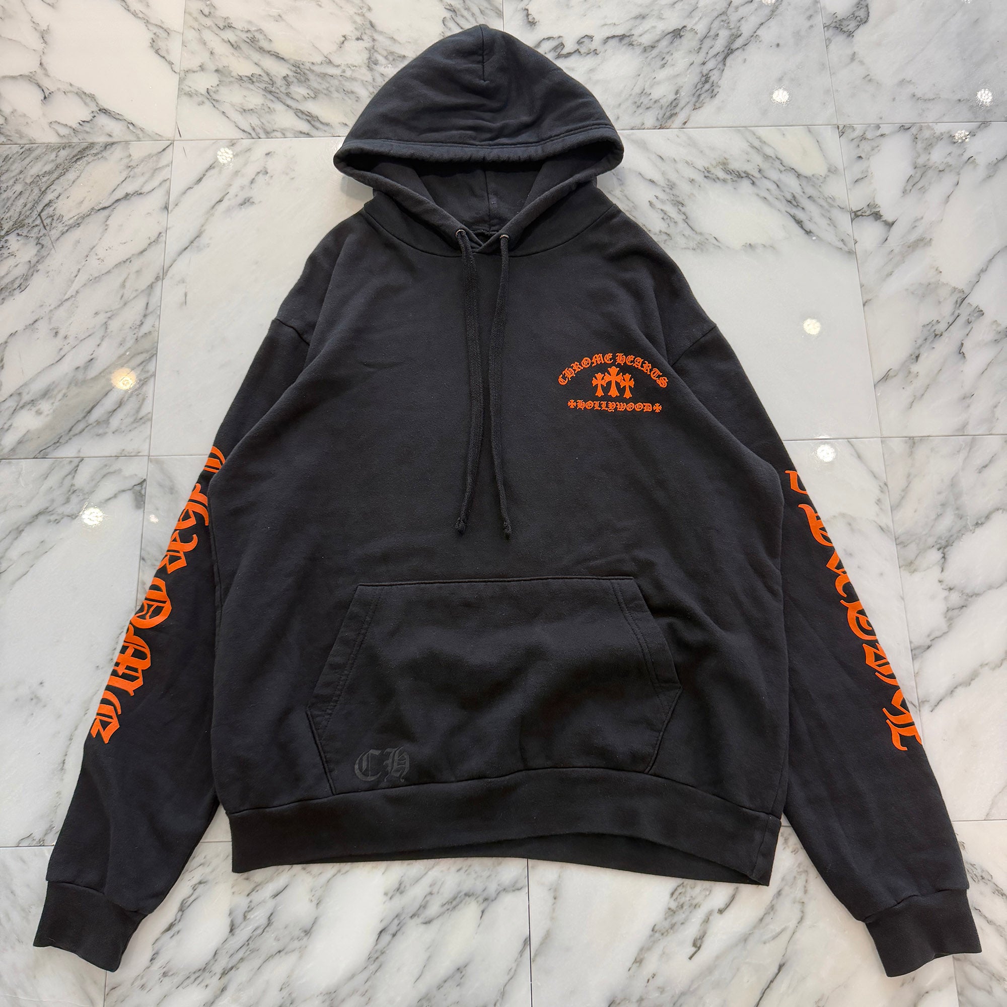 CHROME HEARTS King Taco 3 Cemetery Cross Print Pullover Hoodie Size M クロムハーツ キングタコ 3 セメタリークロス プリント プルオーバーフーディ サイズM
