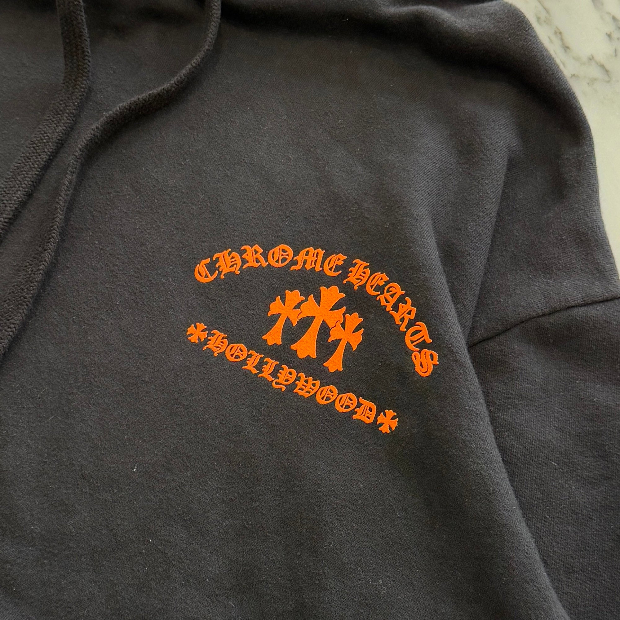 CHROME HEARTS King Taco 3 Cemetery Cross Print Pullover Hoodie Size M クロムハーツ キングタコ 3 セメタリークロス プリント プルオーバーフーディ サイズM