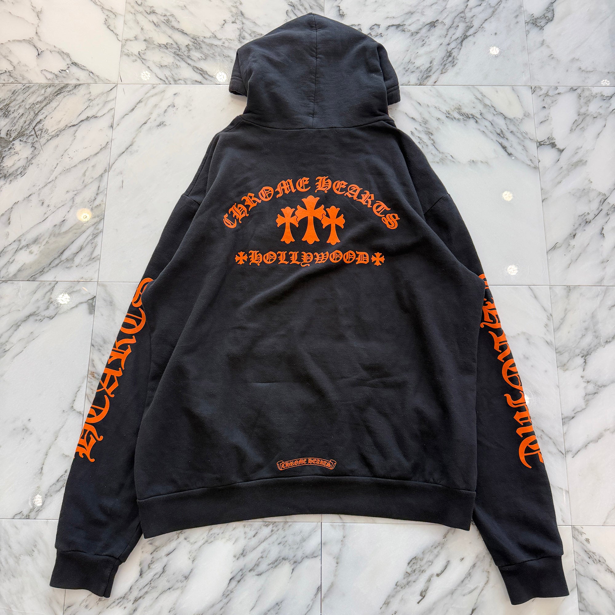 CHROME HEARTS King Taco 3 Cemetery Cross Print Pullover Hoodie Size M クロムハーツ キングタコ 3 セメタリークロス プリント プルオーバーフーディ サイズM