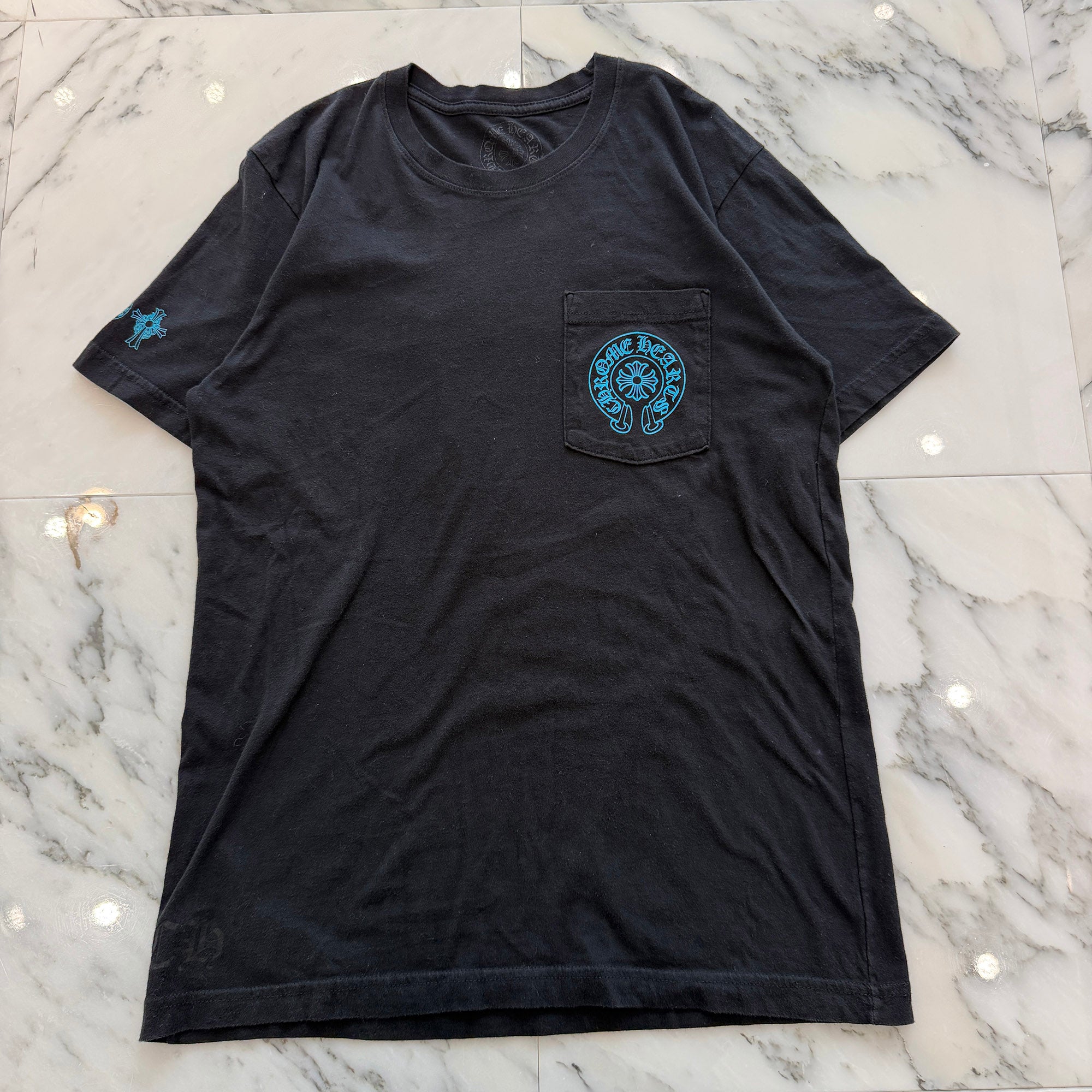 CHROME HEARTS 3 Blue Cross Tee Size M クロムハーツ 3 ブルークロス Tシャツ サイズM