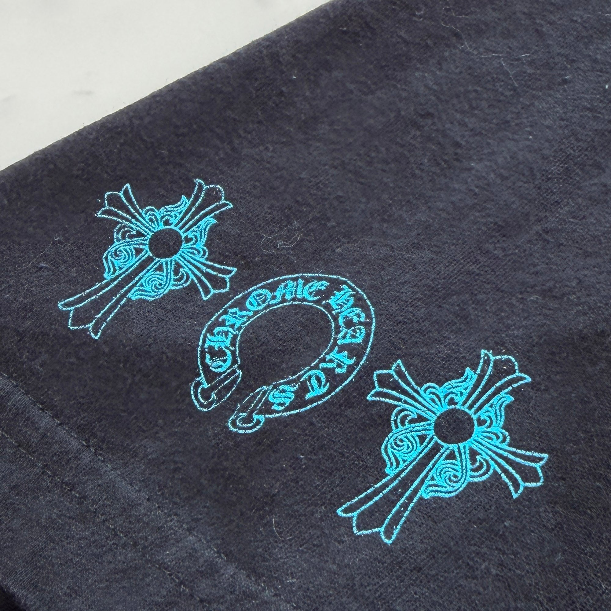 CHROME HEARTS 3 Blue Cross Tee Size M クロムハーツ 3 ブルークロス Tシャツ サイズM