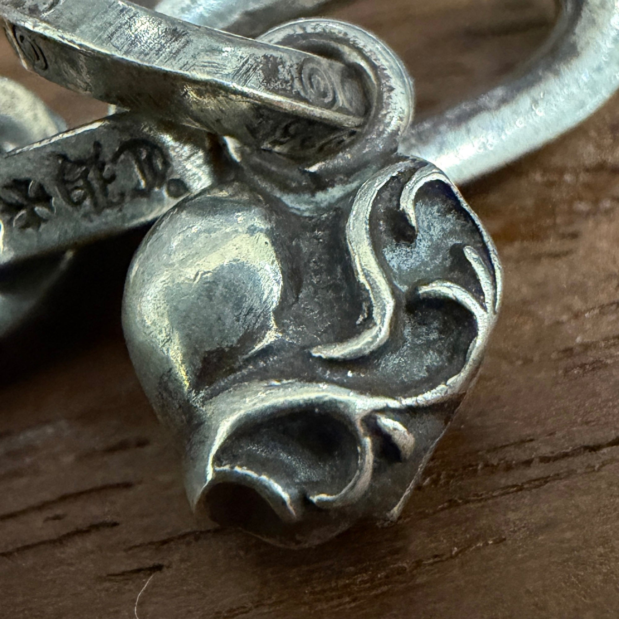 CHROME HEARTS Multi Stack Charm PAPER E CHAIN Bracelet Size 10 Link クロムハーツ マルチ スタック チャーム ペーパーEチェーン ブレスレット サイズ10リンク