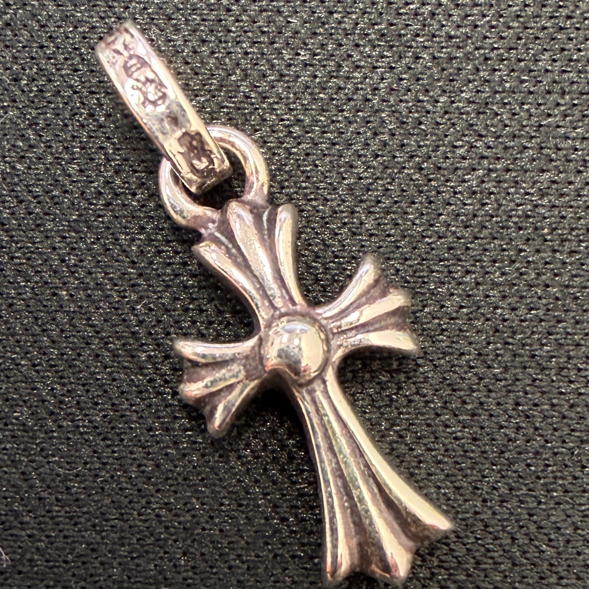 CHROME HEARTS CH Cross Baby Fat Charm Pave Diamond クロムハーツ CHクロス ベビーファット チャーム パヴェダイヤモンド