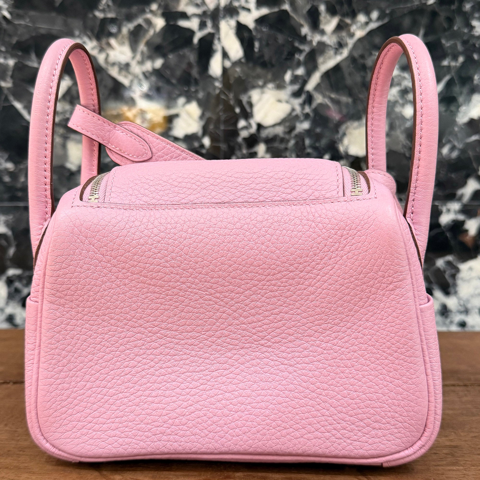 HERMES Lindy Mini "Mauve Sylvestre" U刻印 エルメス リンディミニ "モーヴシルベストル" レザーショルダーバッグ U刻印