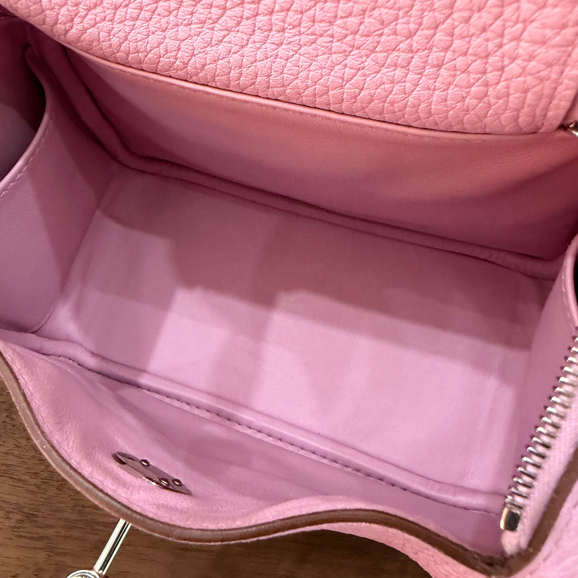 HERMES Lindy Mini "Mauve Sylvestre" U刻印 エルメス リンディミニ "モーヴシルベストル" レザーショルダーバッグ U刻印