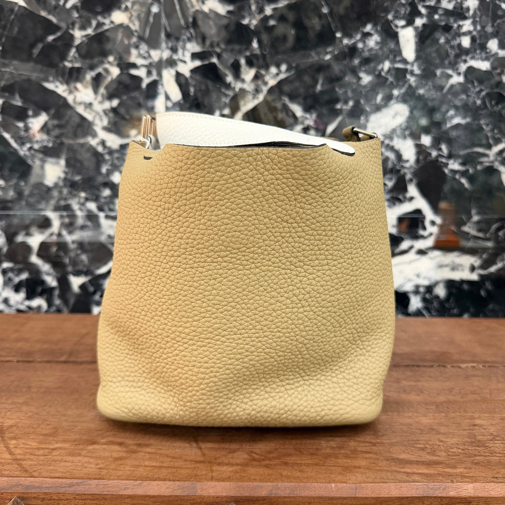HERMES Picotin Lock Casaque 18(PM) "Beige Marfa / Nata/Macassar" W刻印 エルメス ピコタンロック カザックドゥ 18(PM) "ベージュ マルファ×ナタ/マカサー" W刻印