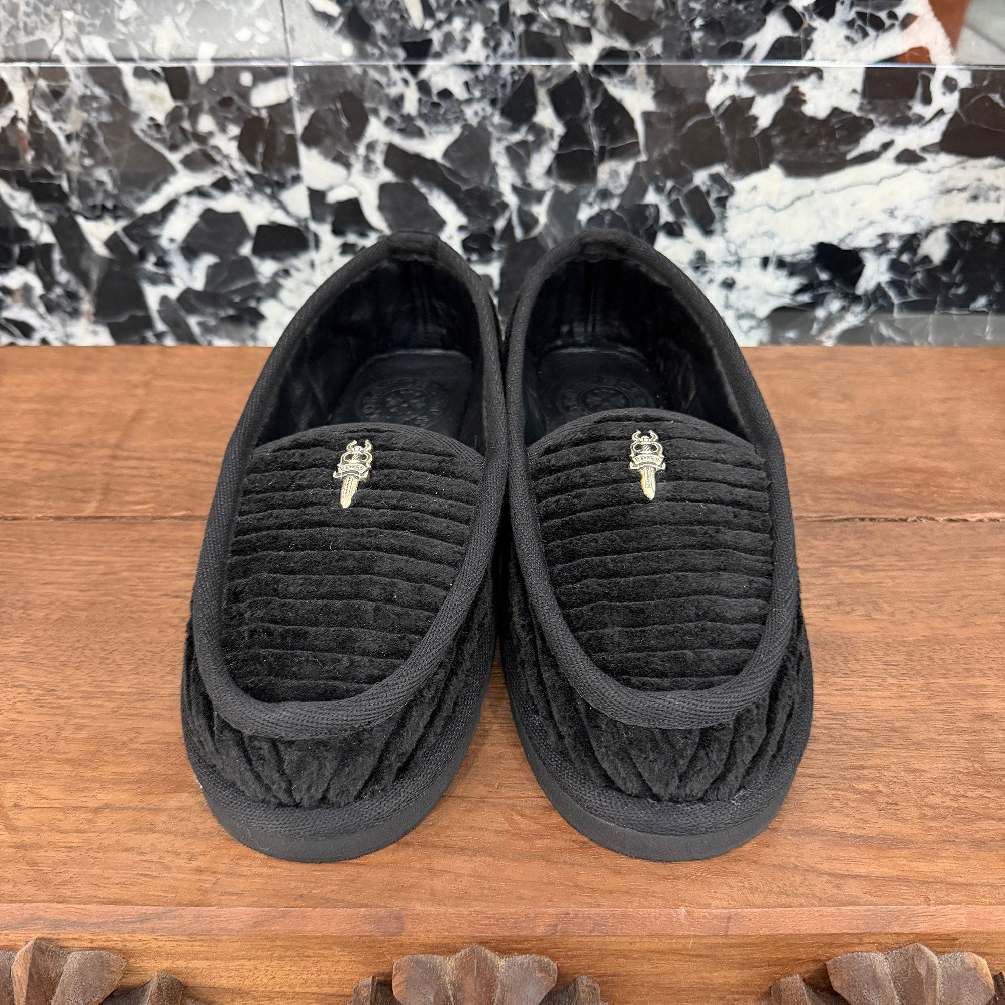CHROME HEARTS Dagger Corduroy Slip On Size 36 クロムハーツ ダガー コーデュロイ スリッポン スリッパ シューズ サイズ36