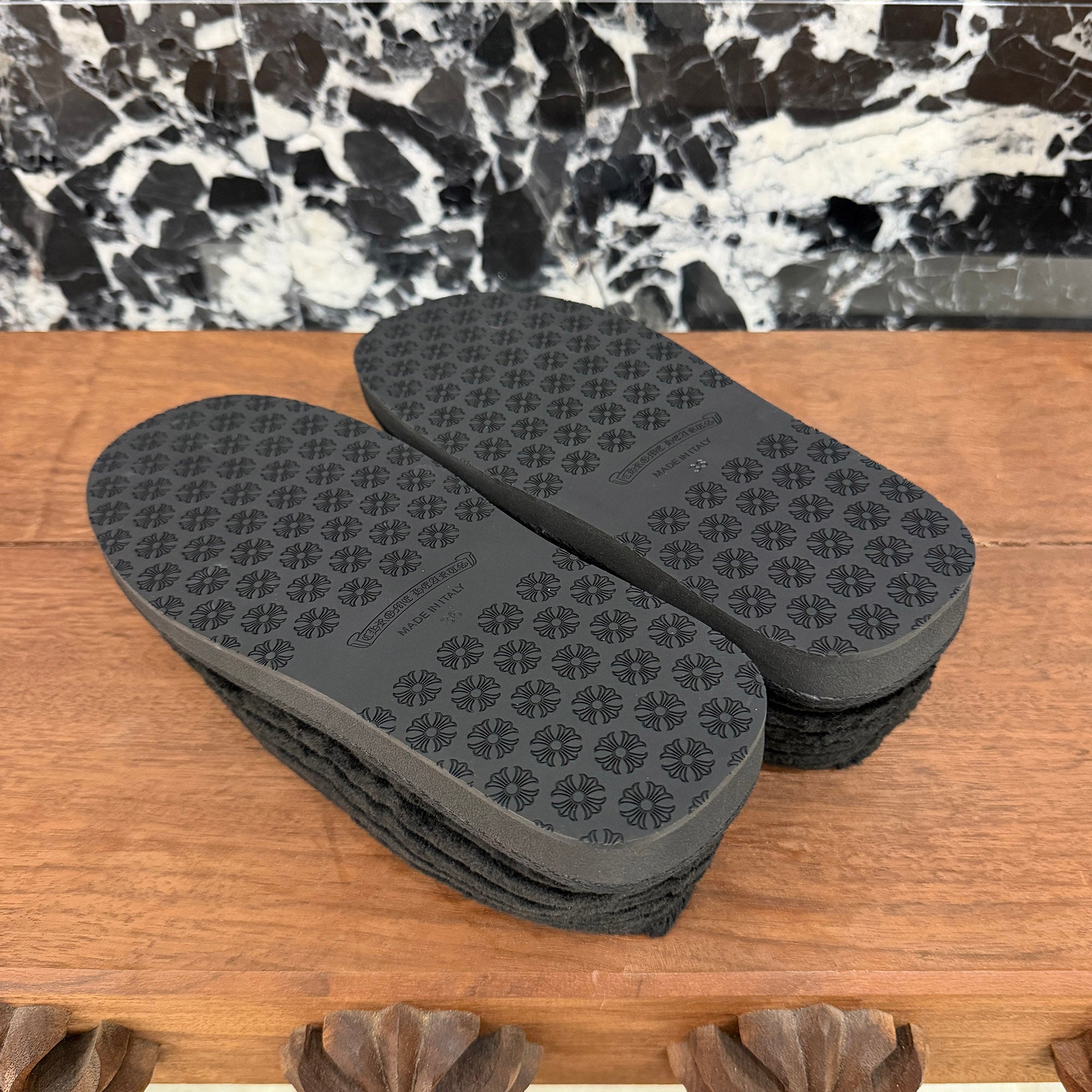 CHROME HEARTS Dagger Corduroy Slip On Size 36 クロムハーツ ダガー コーデュロイ スリッポン スリッパ シューズ サイズ36