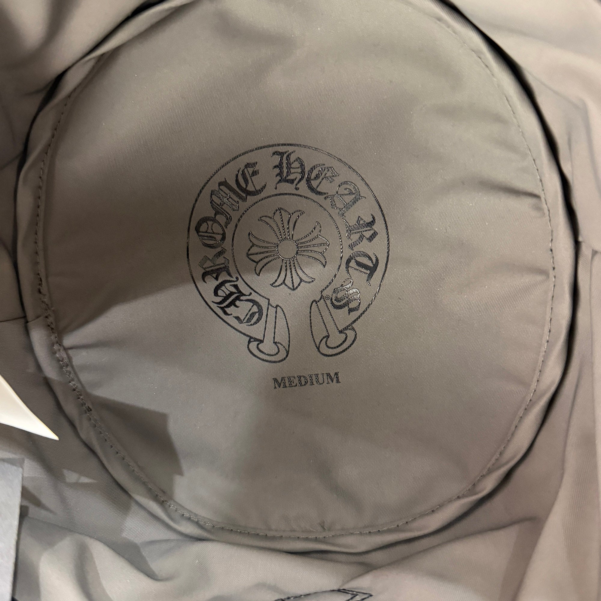 CHROME HEARTS 1 Cross Leather Patch Nylon Bucket Hat Size M (58.5cm) クロムハーツ 1クロス レザーパッチ ナイロン バケットハット サイズM (58.5cm)