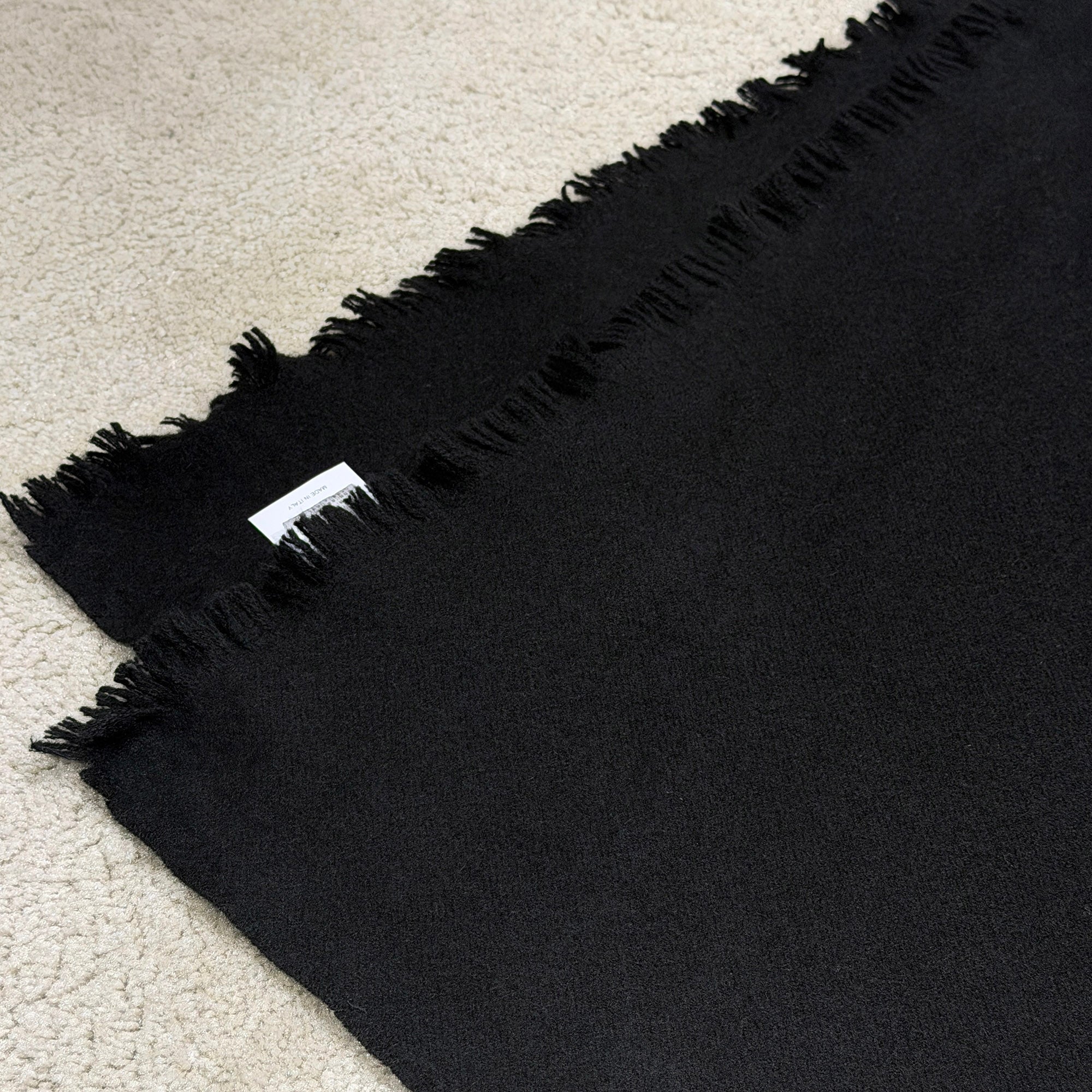 CHROME HEARTS CH Plus Leather Patch Cashmere Blanket クロムハーツ CHプラス レザーパッチ カシミヤ ブランケット
