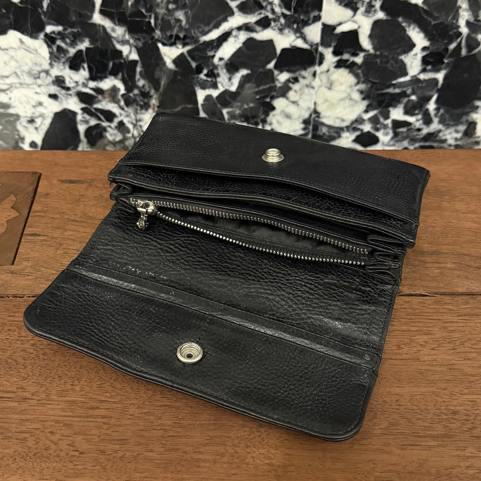 CHROME HEARTS 2 Cross Patch Judy Cross Ball Wallet クロムハーツ 2クロスパッチ ジュディ クロスボール ウォレット