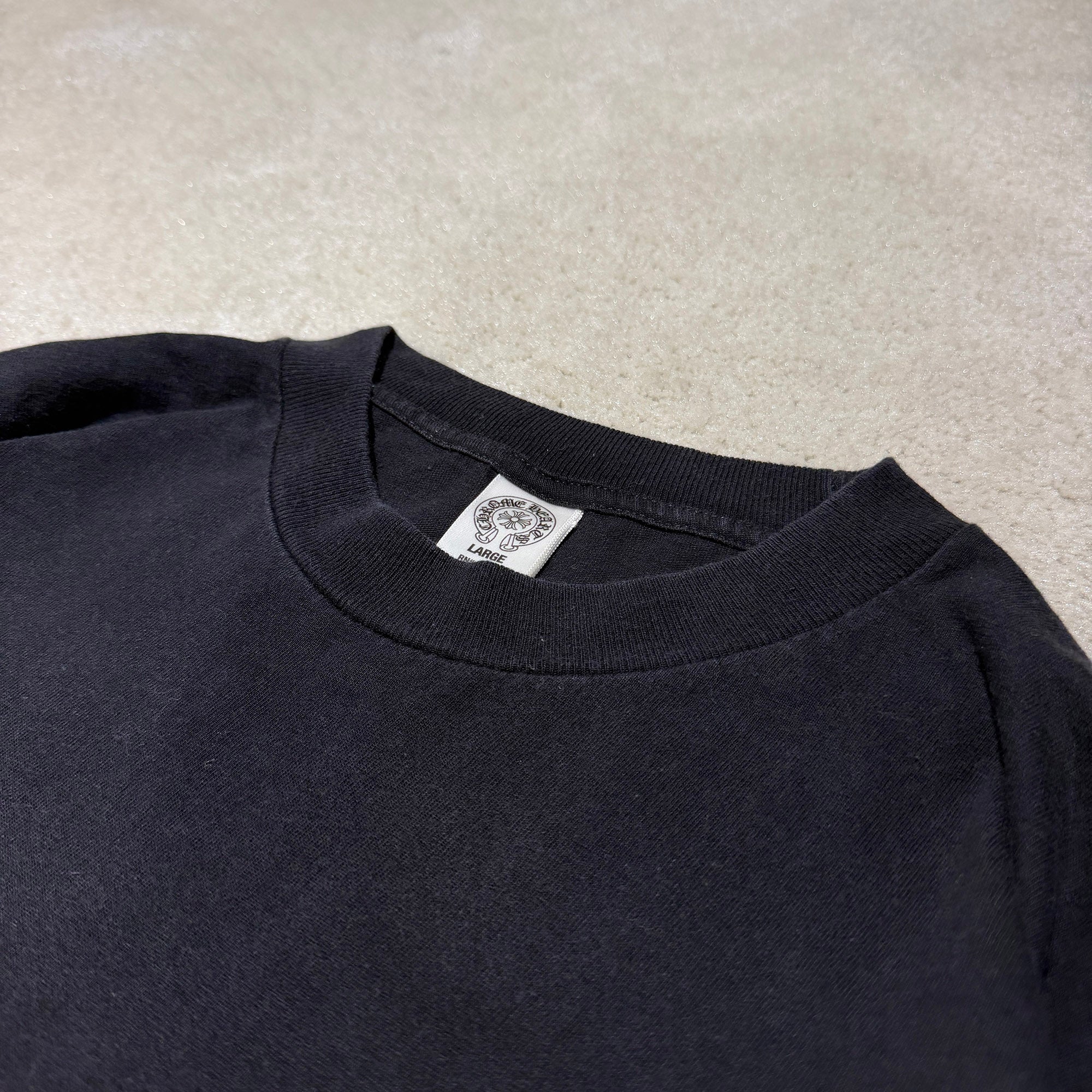 CHROME HEARTS × The Rolling Stones Lip & Tongue Horseshoe Long Sleeve Tee Size L クロムハーツ × ザ ローリングストーンズ リップ&タン ホースシュー ロングスリーブ Tシャツ サイズL