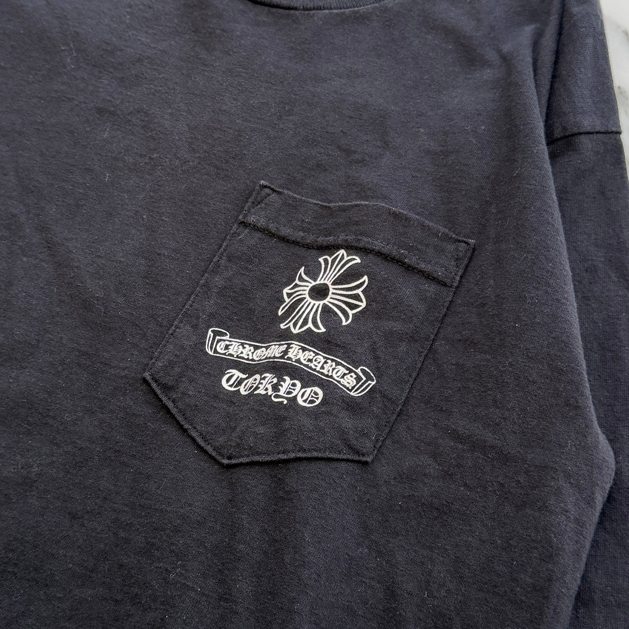CHROME HEARTS TOKYO Limited Back CH Plus Print Long Sleeve Tee Size L クロムハーツ 東京限定 バック CHプラス プリント ロングスリーブTシャツ サイズL
