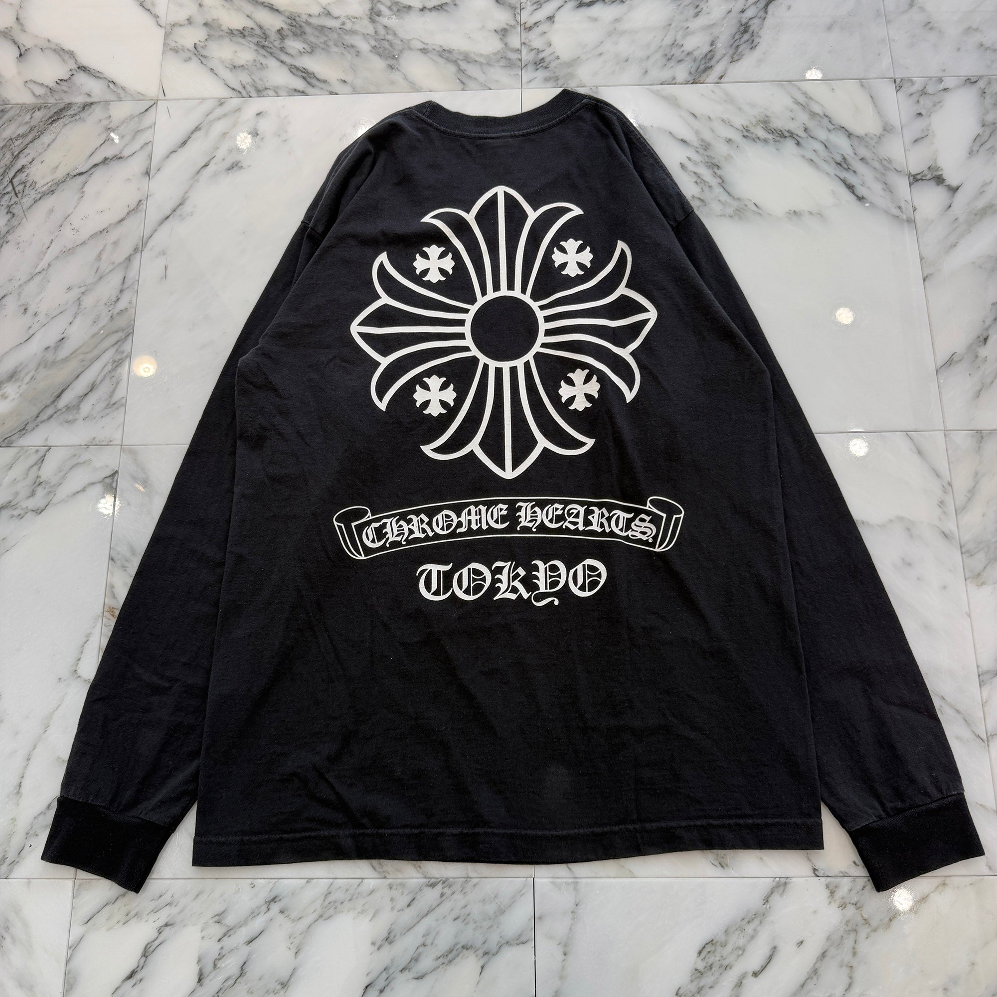 CHROME HEARTS TOKYO Limited Back CH Plus Print Long Sleeve Tee Size L クロムハーツ 東京限定 バック CHプラス プリント ロングスリーブTシャツ サイズL