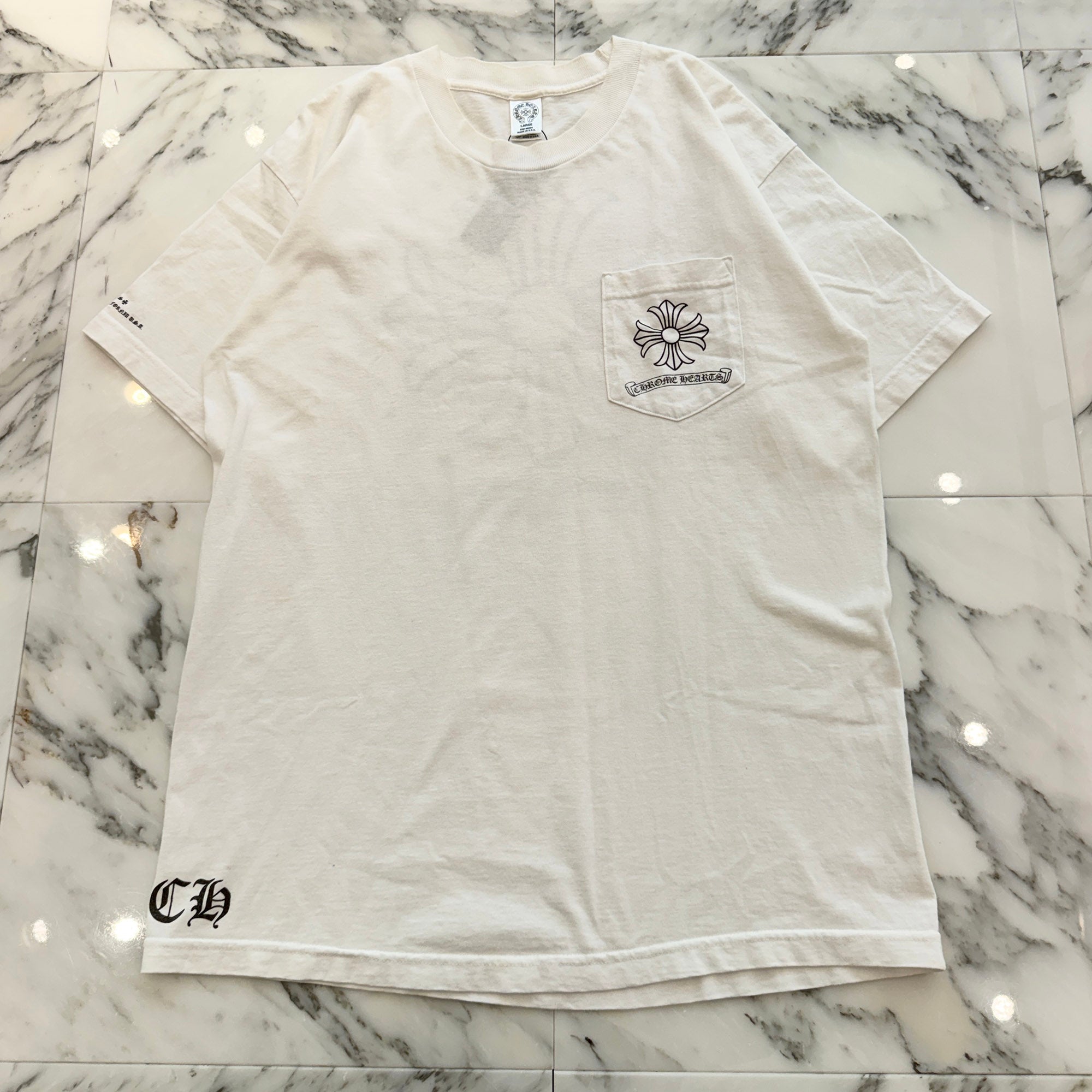 CHROME HEARTS Made In Hollywood Back CH Plus Tee Size L クロムハーツ メイドインハリウッド バックCHプラス Tシャツ サイズL
