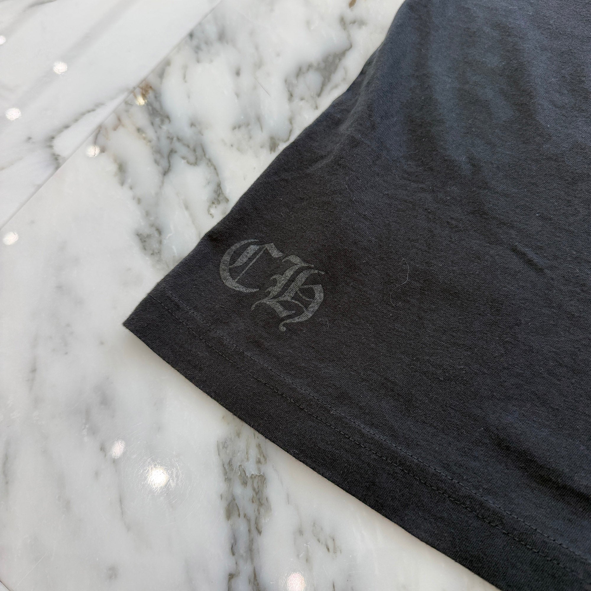 CHROME HEARTS Old English Purple Neck Logo Short Sleeve Tee Size XL クロムハーツ オールドイングリッシュ パープルネックロゴ ショートスリーブ Tシャツ サイズXL