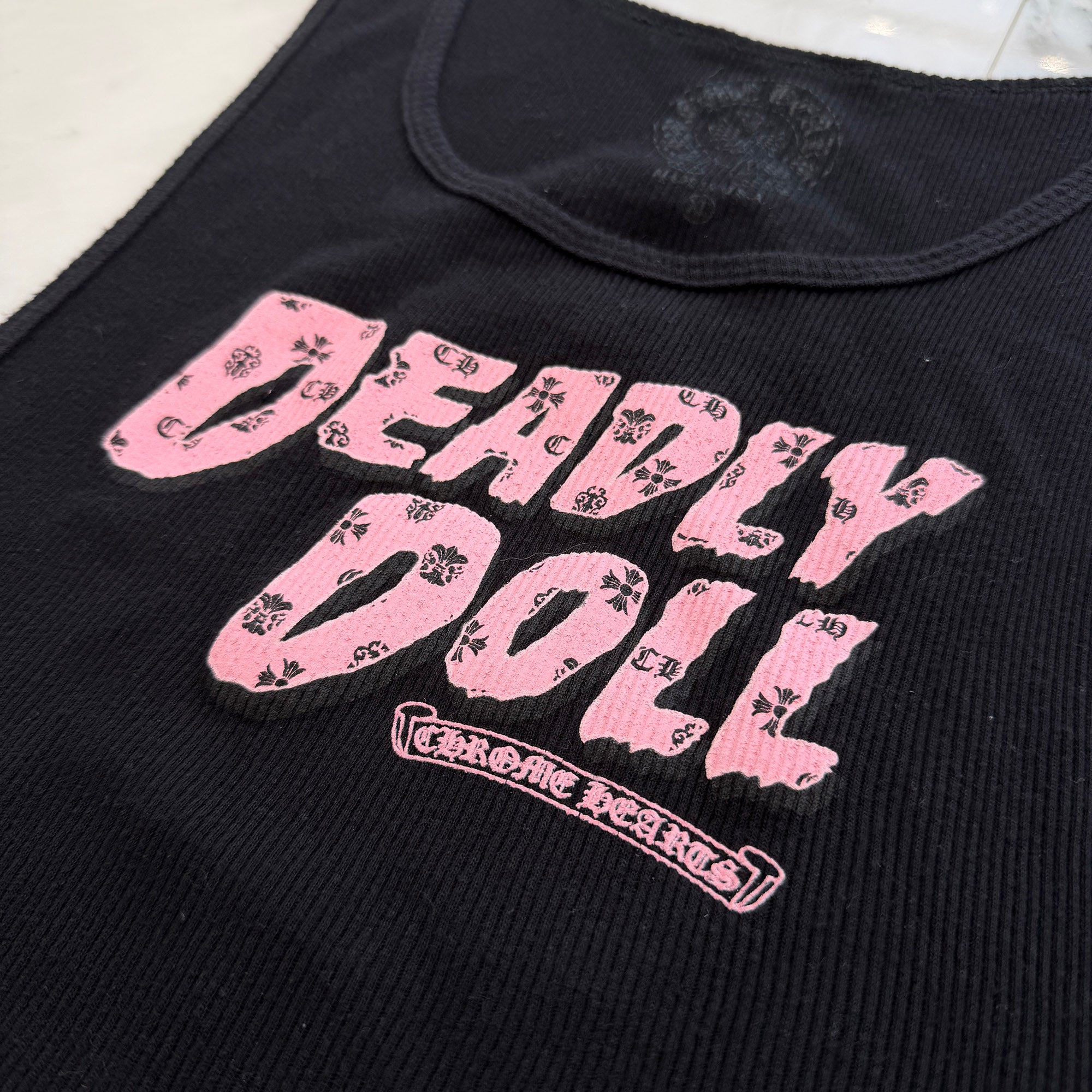 CHROME HEARTS × Deadly Doll Tank Top Dress Size XL クロムハーツ × デッドリードール タンクトップ ワンピース サイズXL