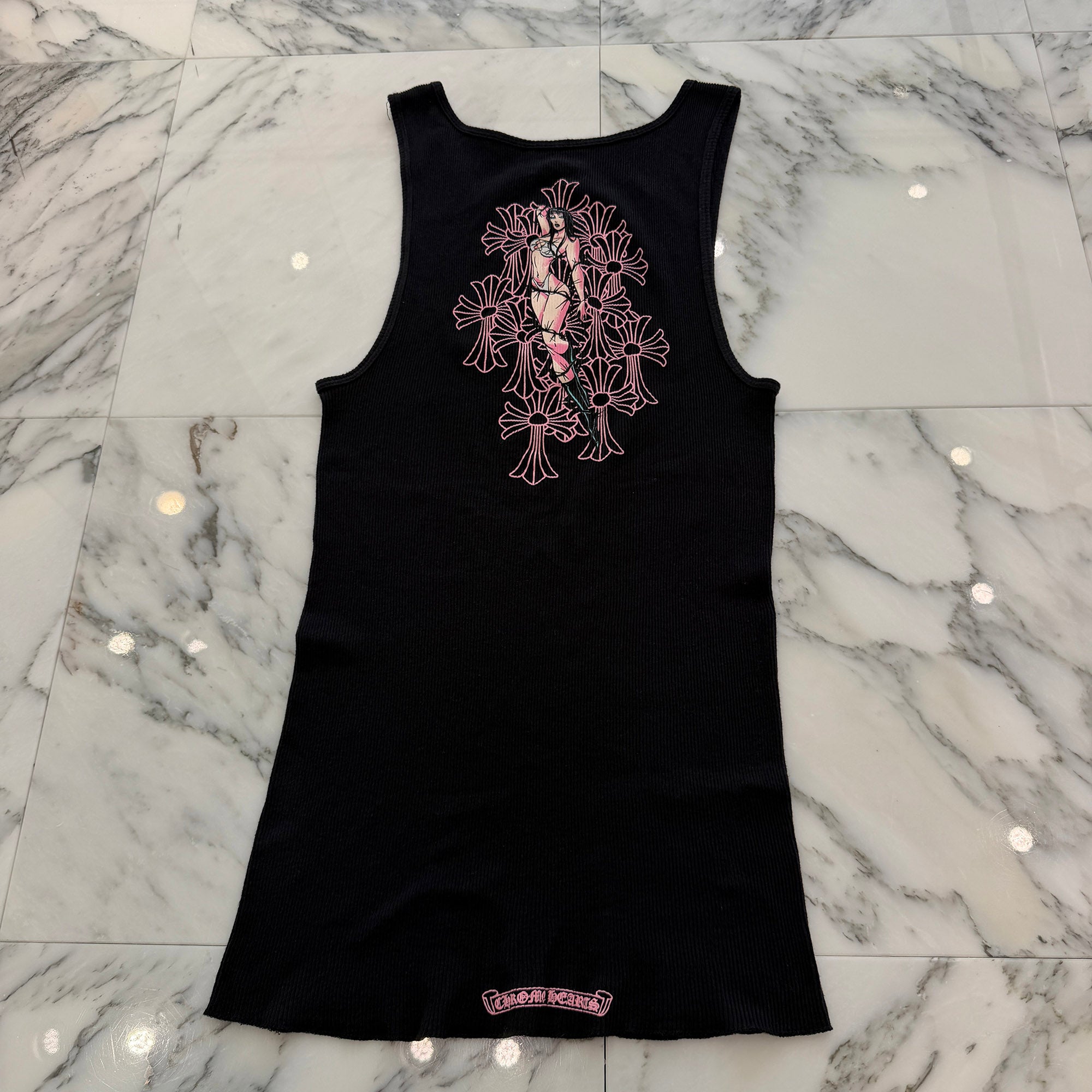 CHROME HEARTS × Deadly Doll Tank Top Dress Size XL クロムハーツ × デッドリードール タンクトップ ワンピース サイズXL