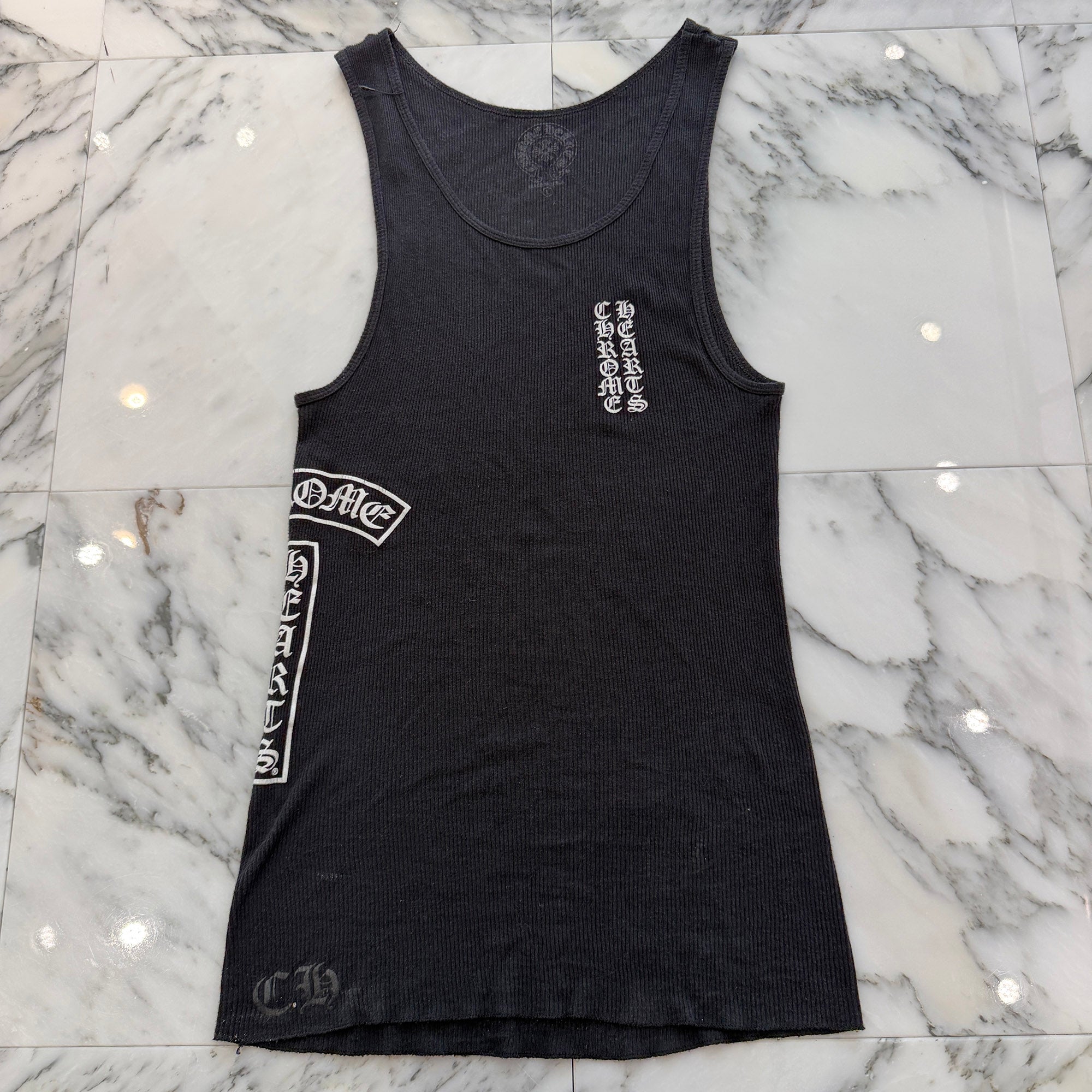 CHROME HEARTS Vertical Side Logo Tank Top Size L クロムハーツ ヴァーティカル サイドロゴ タンクトップ サイズL