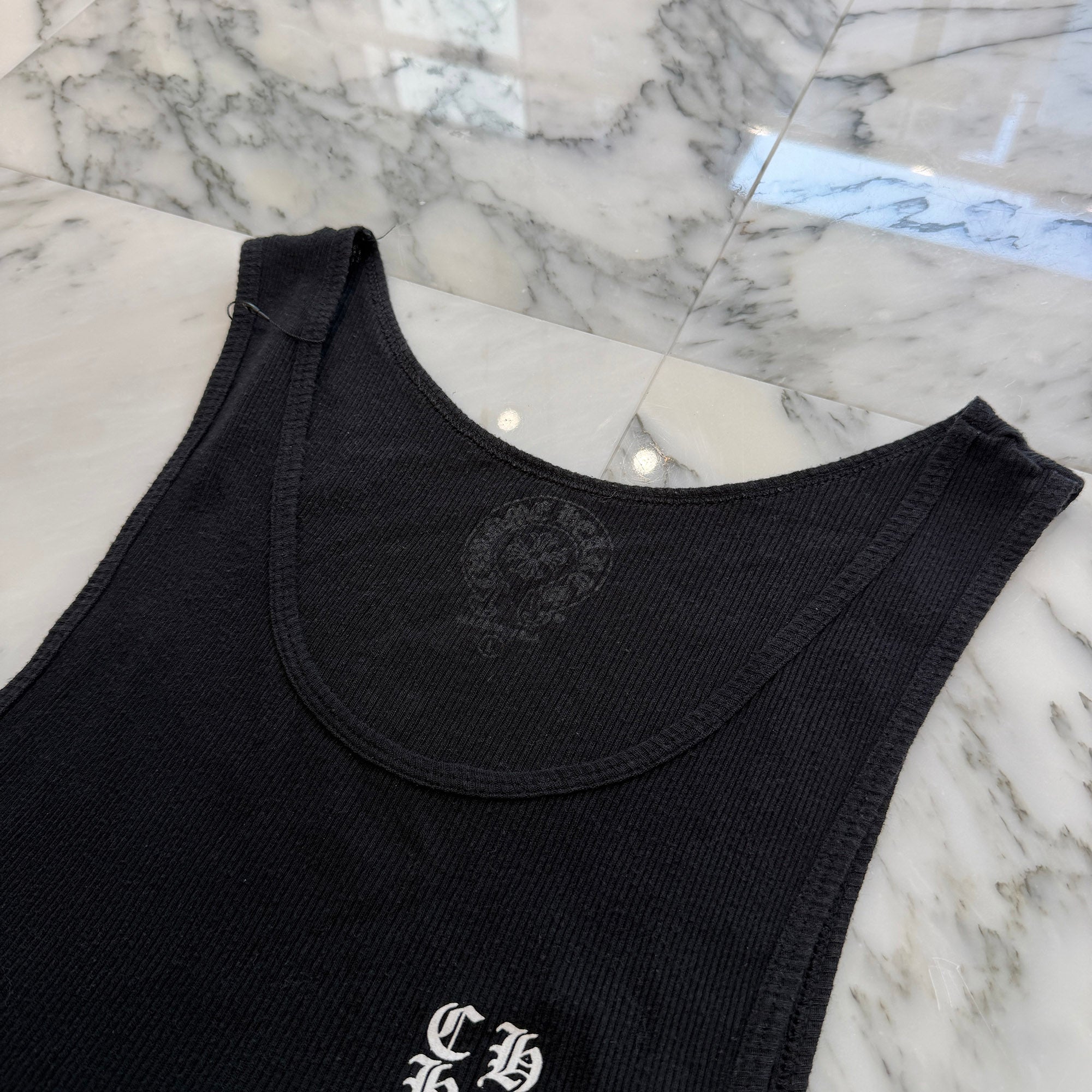 CHROME HEARTS Vertical Side Logo Tank Top Size L クロムハーツ ヴァーティカル サイドロゴ タンクトップ サイズL