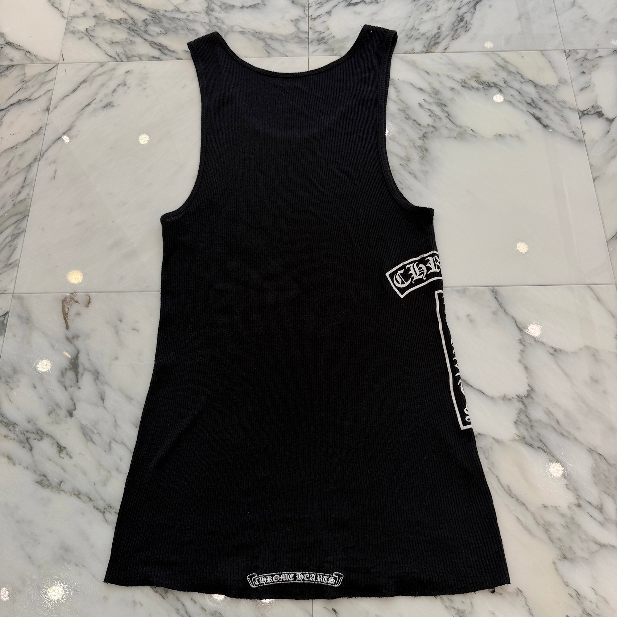 CHROME HEARTS Vertical Side Logo Tank Top Size L クロムハーツ ヴァーティカル サイドロゴ タンクトップ サイズL