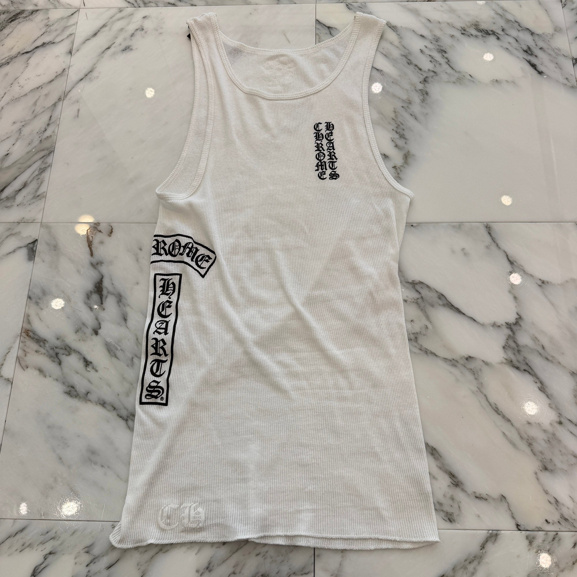 CHROME HEARTS Vertical Side Logo Tank Top クロムハーツ ヴァーティカル サイドロゴ タンクトップ
