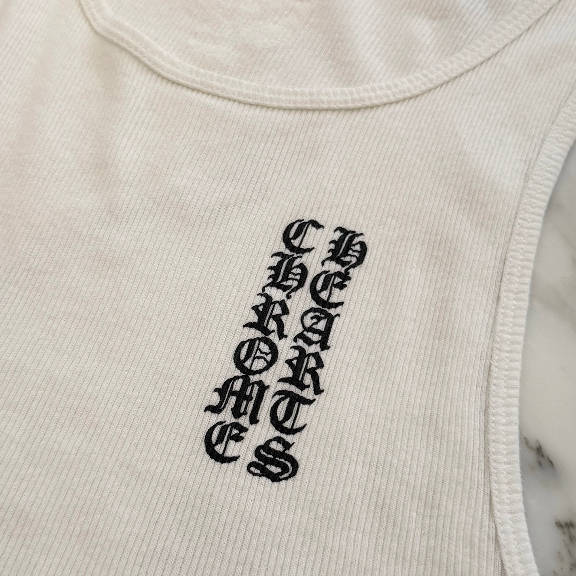CHROME HEARTS Vertical Side Logo Tank Top クロムハーツ ヴァーティカル サイドロゴ タンクトップ