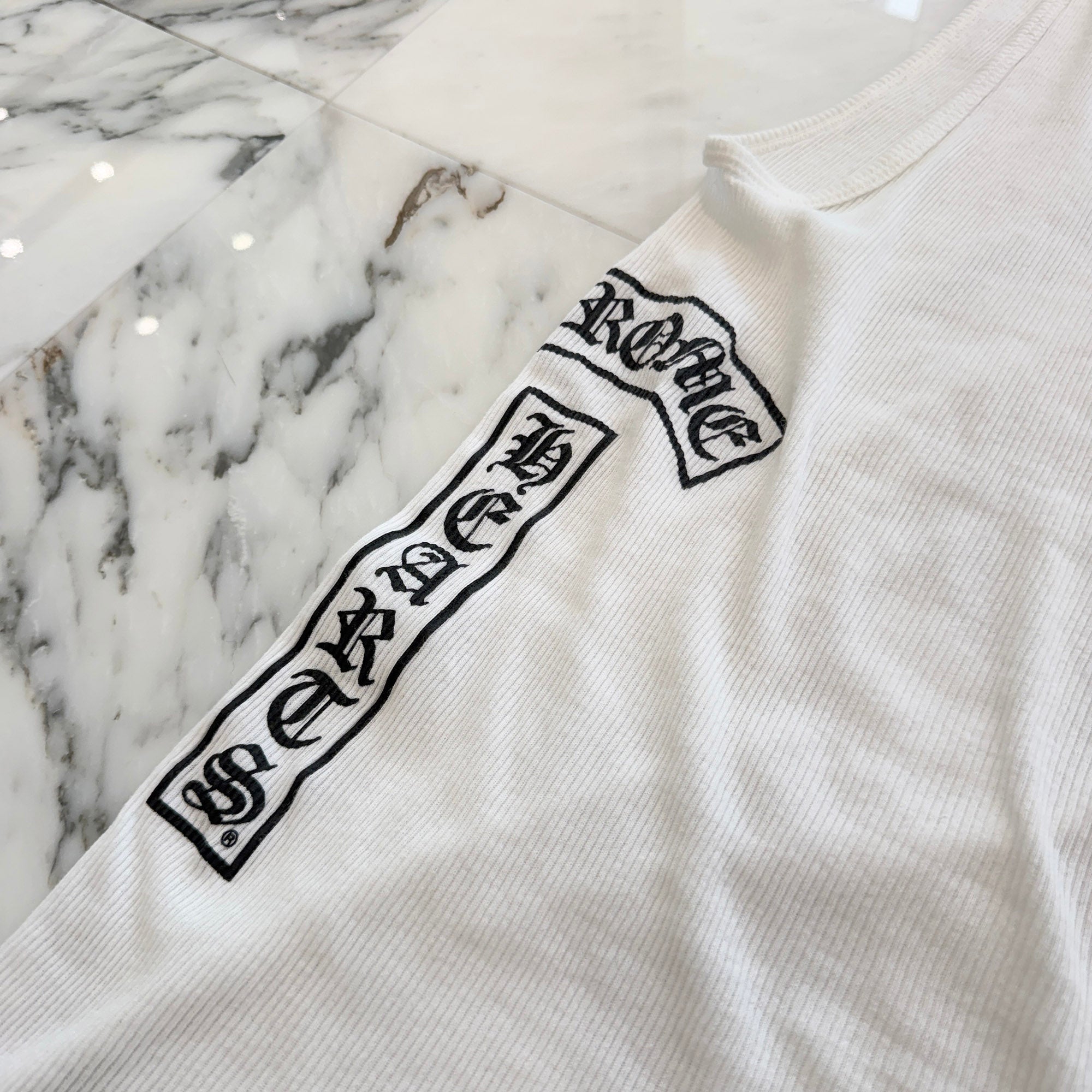 CHROME HEARTS Vertical Side Logo Tank Top クロムハーツ ヴァーティカル サイドロゴ タンクトップ