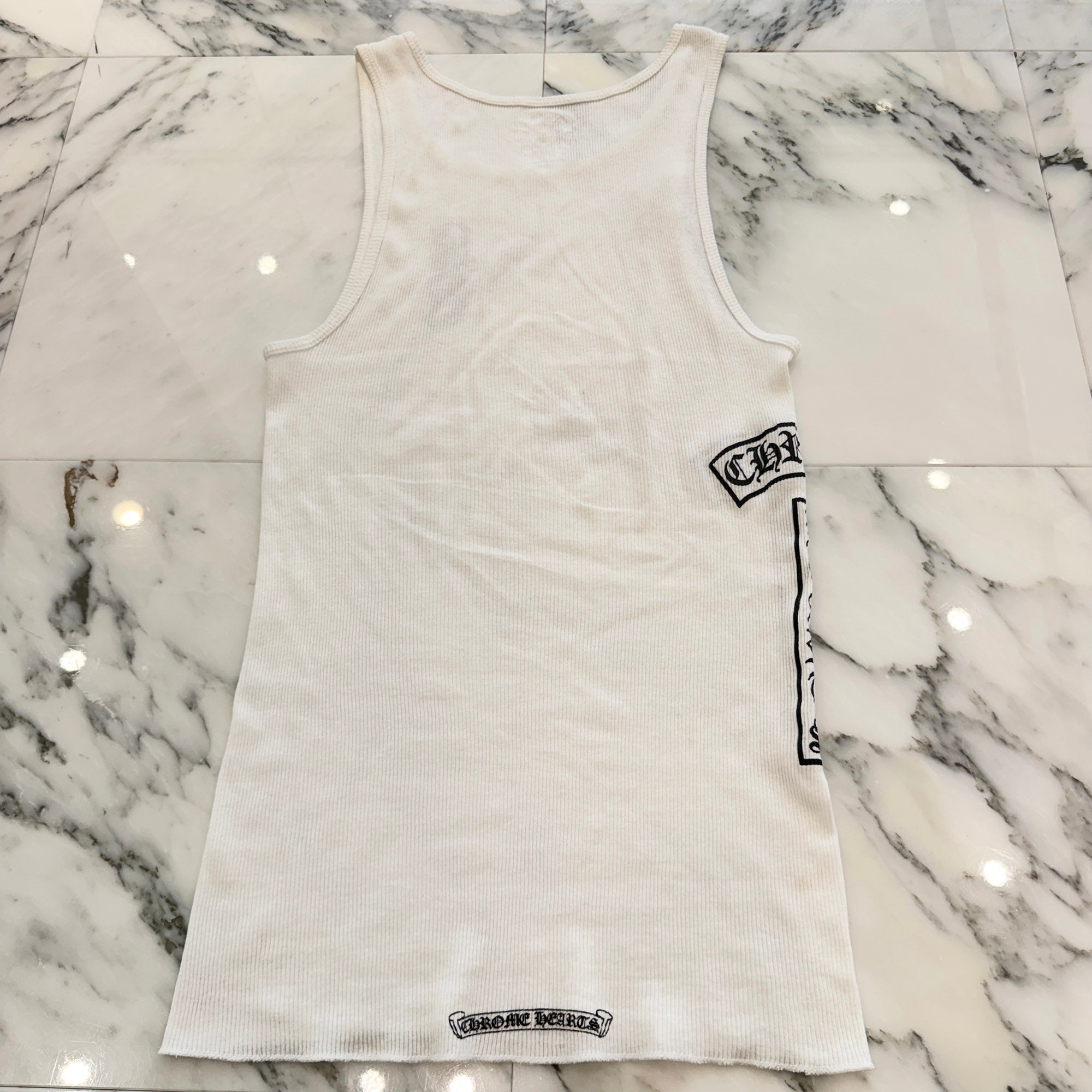 CHROME HEARTS Vertical Side Logo Tank Top クロムハーツ ヴァーティカル サイドロゴ タンクトップ