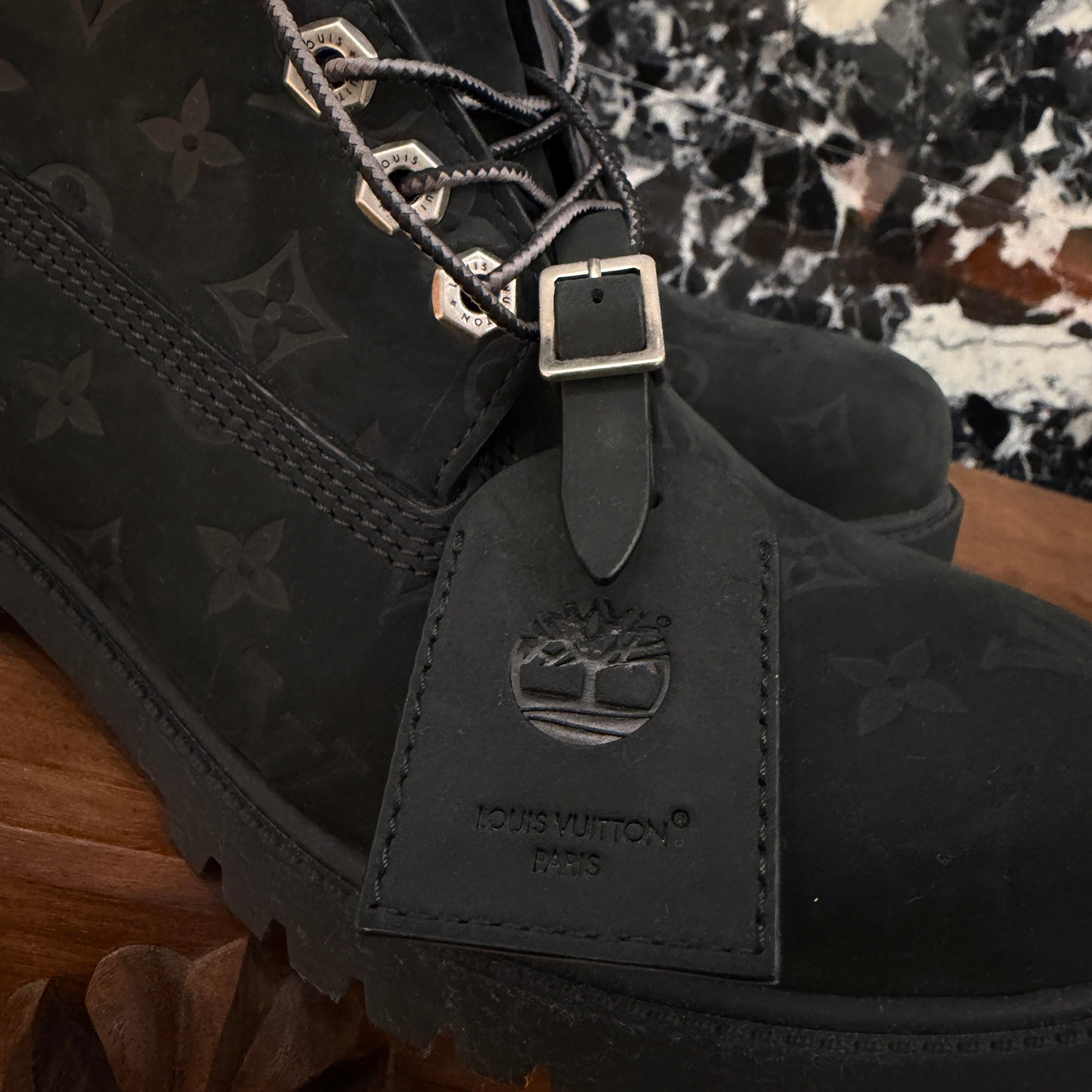 LOUIS VUITTON × Timberland 2024AW Embossed Monogram Ankle Boots 1AD73H Size US10 (約28.0cm) ルイヴィトン × ティンバーランド エンボスモノグラム アンクルブーツ サイズUS10 (約28.0cm)