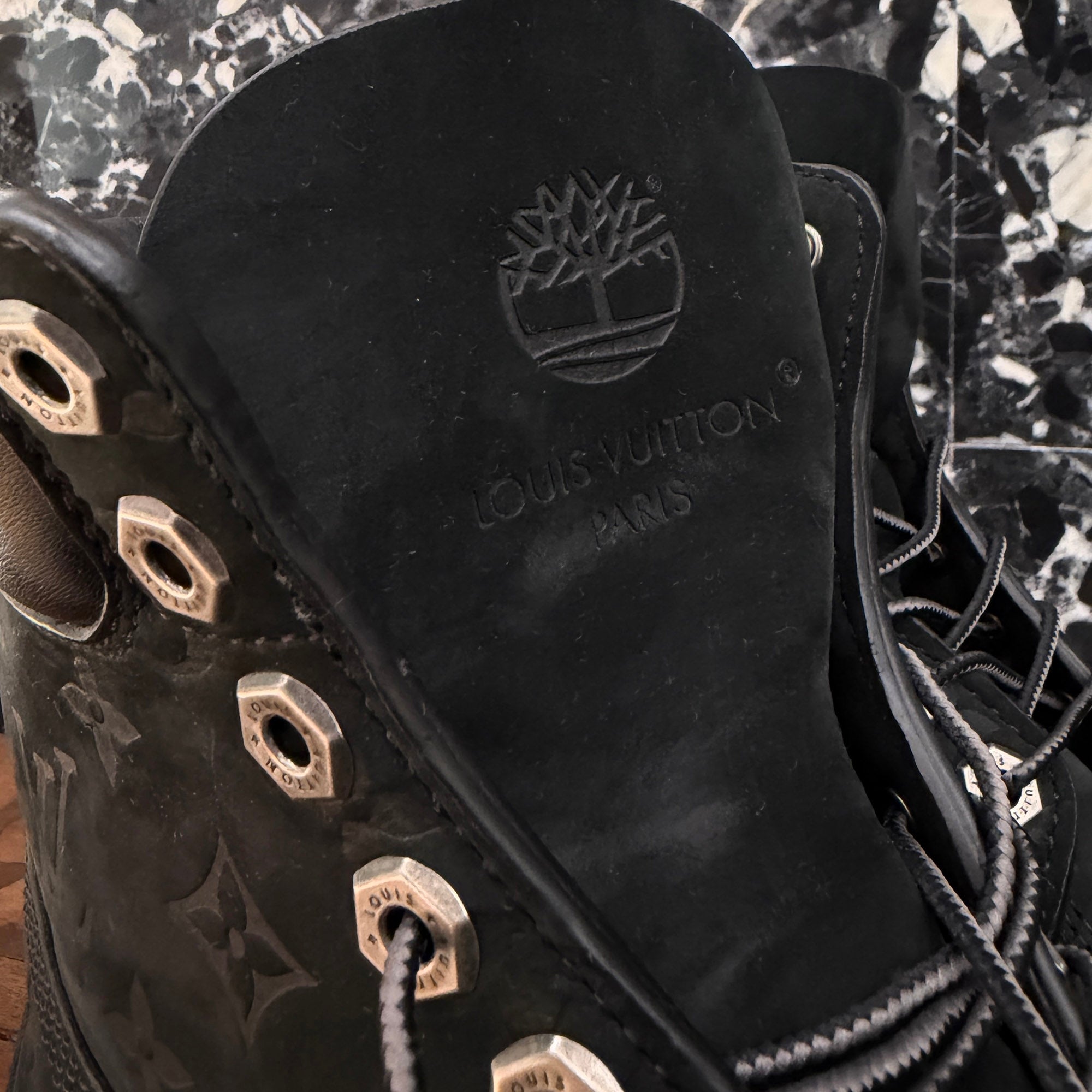 LOUIS VUITTON × Timberland 2024AW Embossed Monogram Ankle Boots 1AD73H Size US10 (約28.0cm) ルイヴィトン × ティンバーランド エンボスモノグラム アンクルブーツ サイズUS10 (約28.0cm)