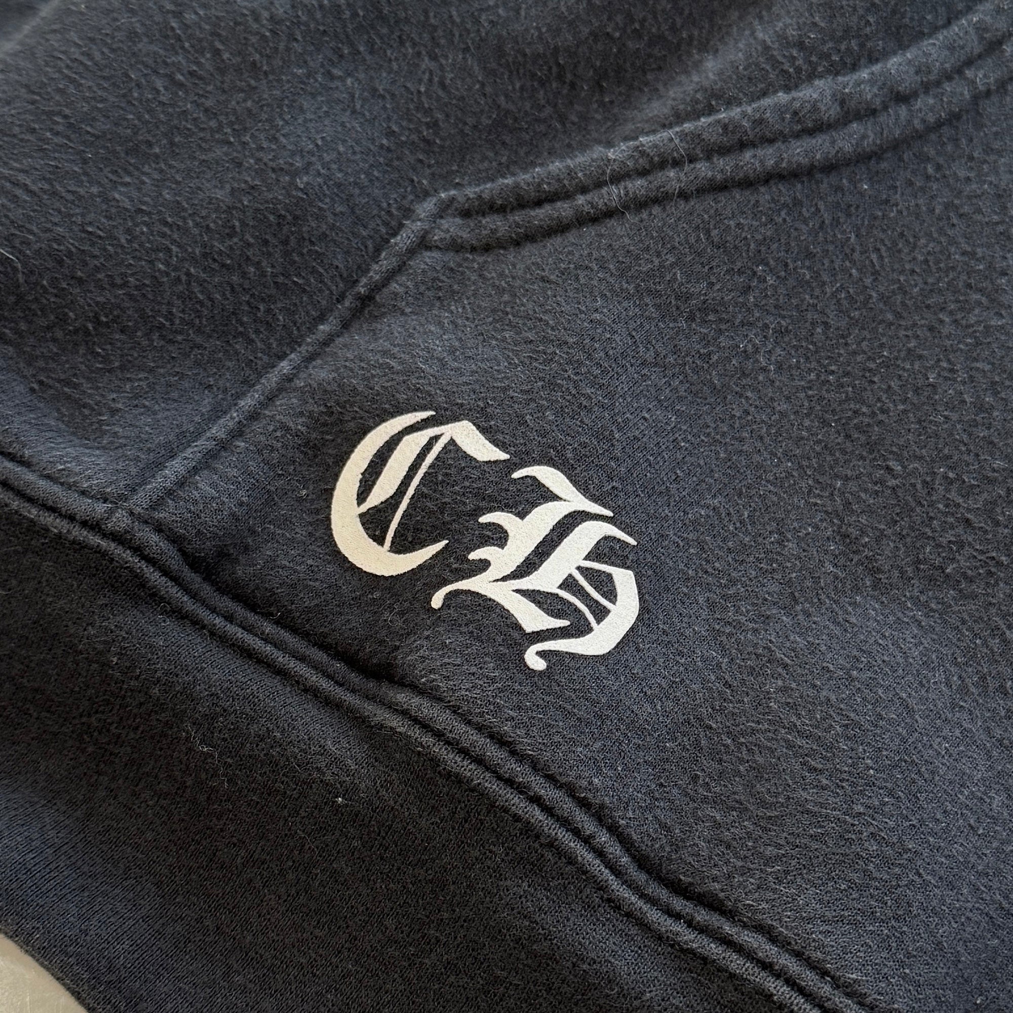 CHROME HEARTS Hooded Fuck You Horseshoe Thermal Zip Up Hoodie Size L クロムハーツ フーデッド ファックュー ホースシュー サーマルジップアップフーディ サイズL