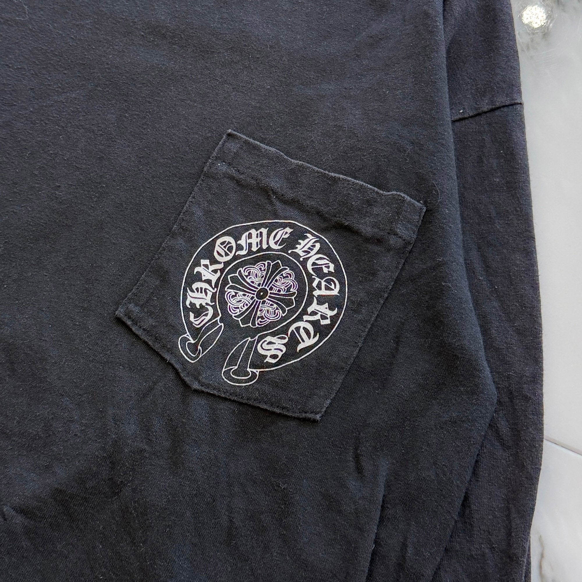CHROME HEARTS Back Cemetery Cross Print Long Sleeve Tee Size M クロムハーツ バックセメタリークロス プリント ロングスリーブTシャツ サイズM