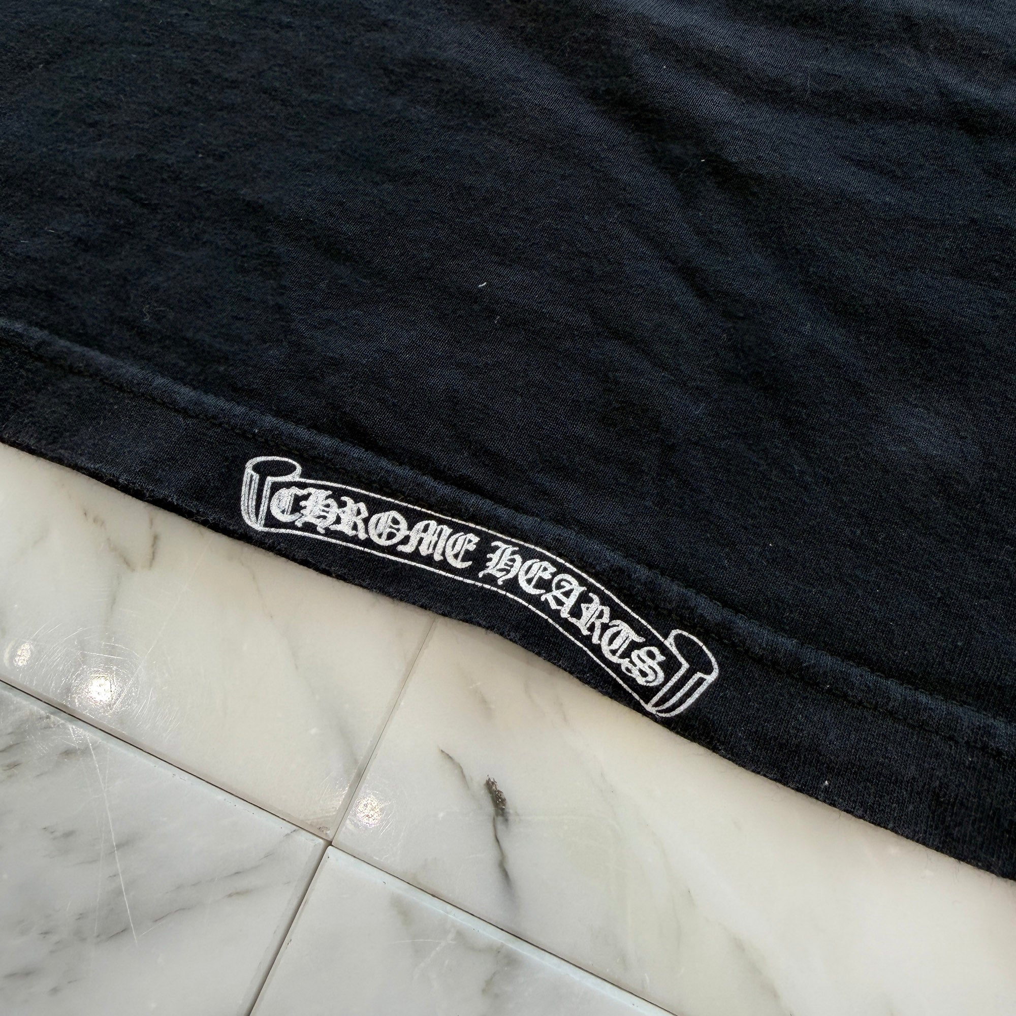 CHROME HEARTS Back Cemetery Cross Print Long Sleeve Tee Size M クロムハーツ バックセメタリークロス プリント ロングスリーブTシャツ サイズM