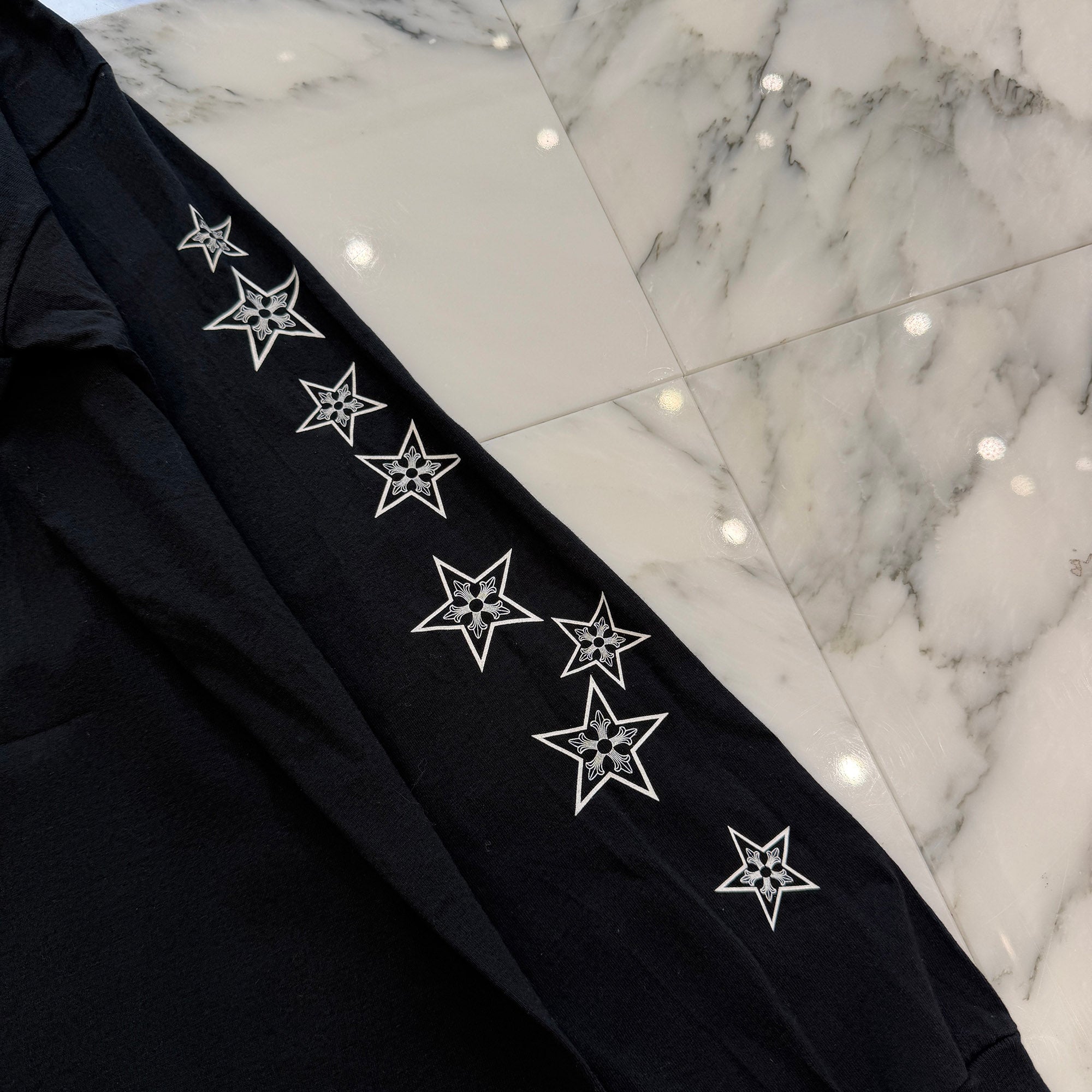 CHROME HEARTS Malibu Limited Horseshoe Star Long Sleeve Tee Size L クロムハーツ マリブ限定 ホースシュースターロングスリーブＴシャツ サイズL