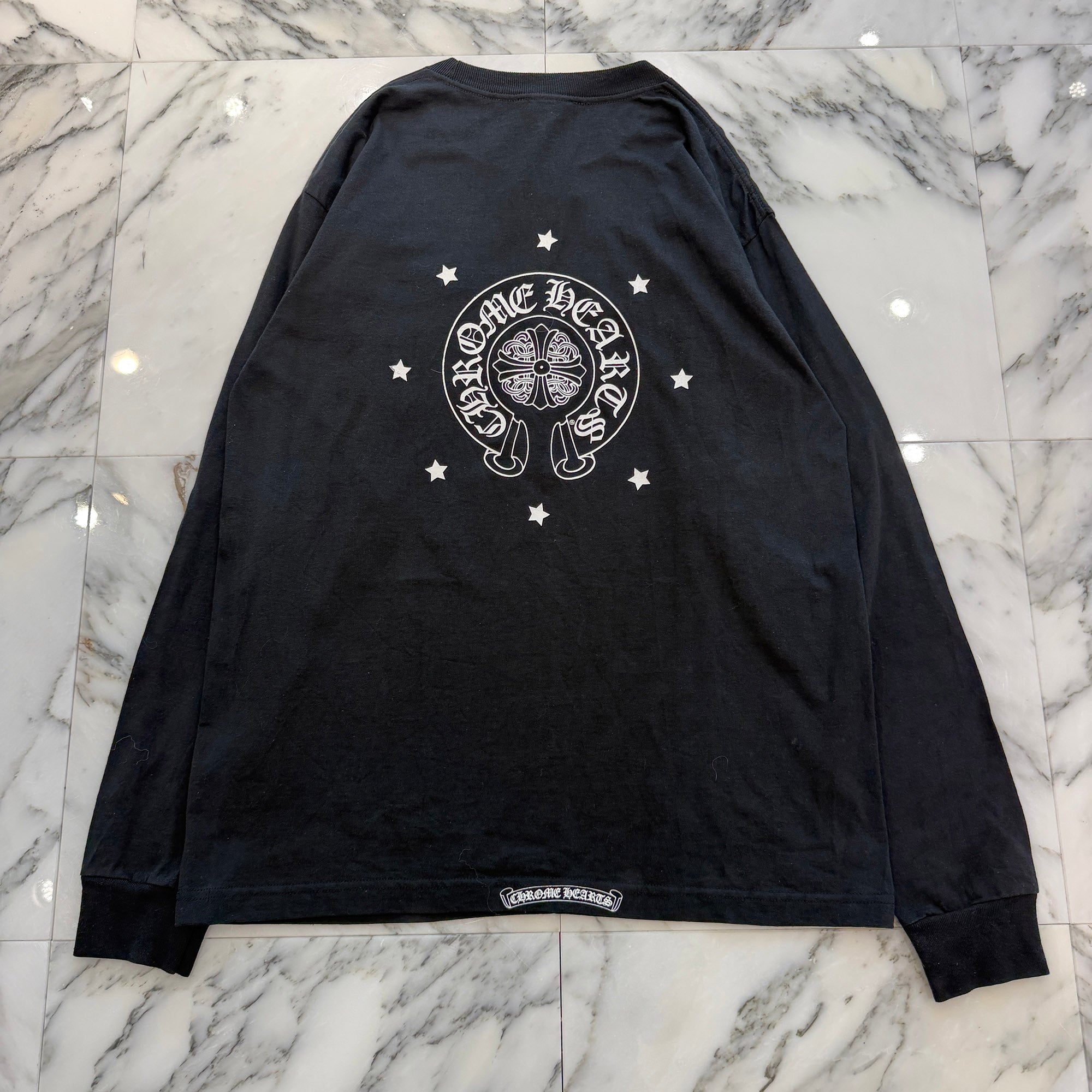 CHROME HEARTS Malibu Limited Horseshoe Star Long Sleeve Tee Size L クロムハーツ マリブ限定 ホースシュースターロングスリーブＴシャツ サイズL