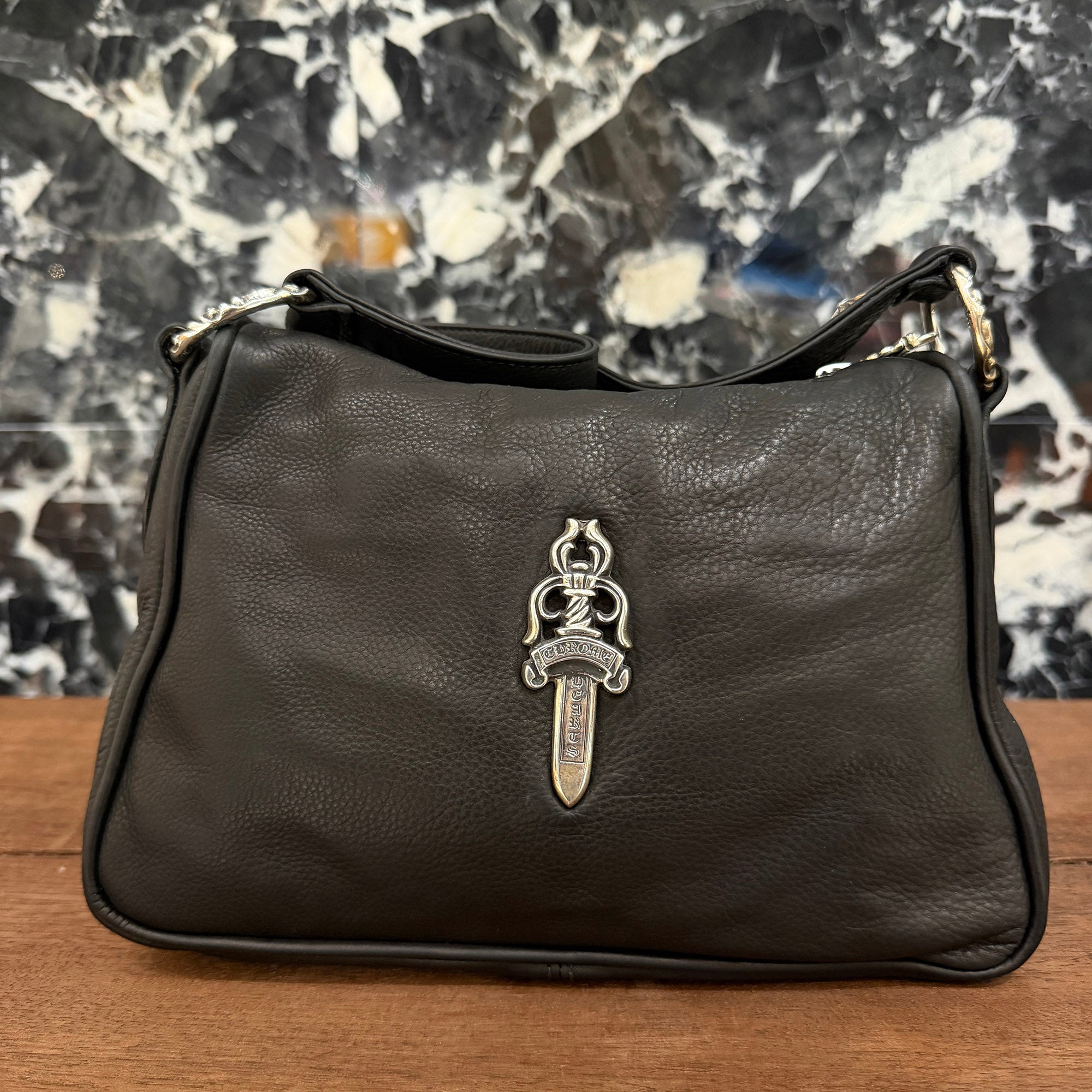 CHROME HEARTS CHICKEN NUGGET Leather Shoulder Bag クロムハーツ チキンナゲット レザー ショルダーバッグ