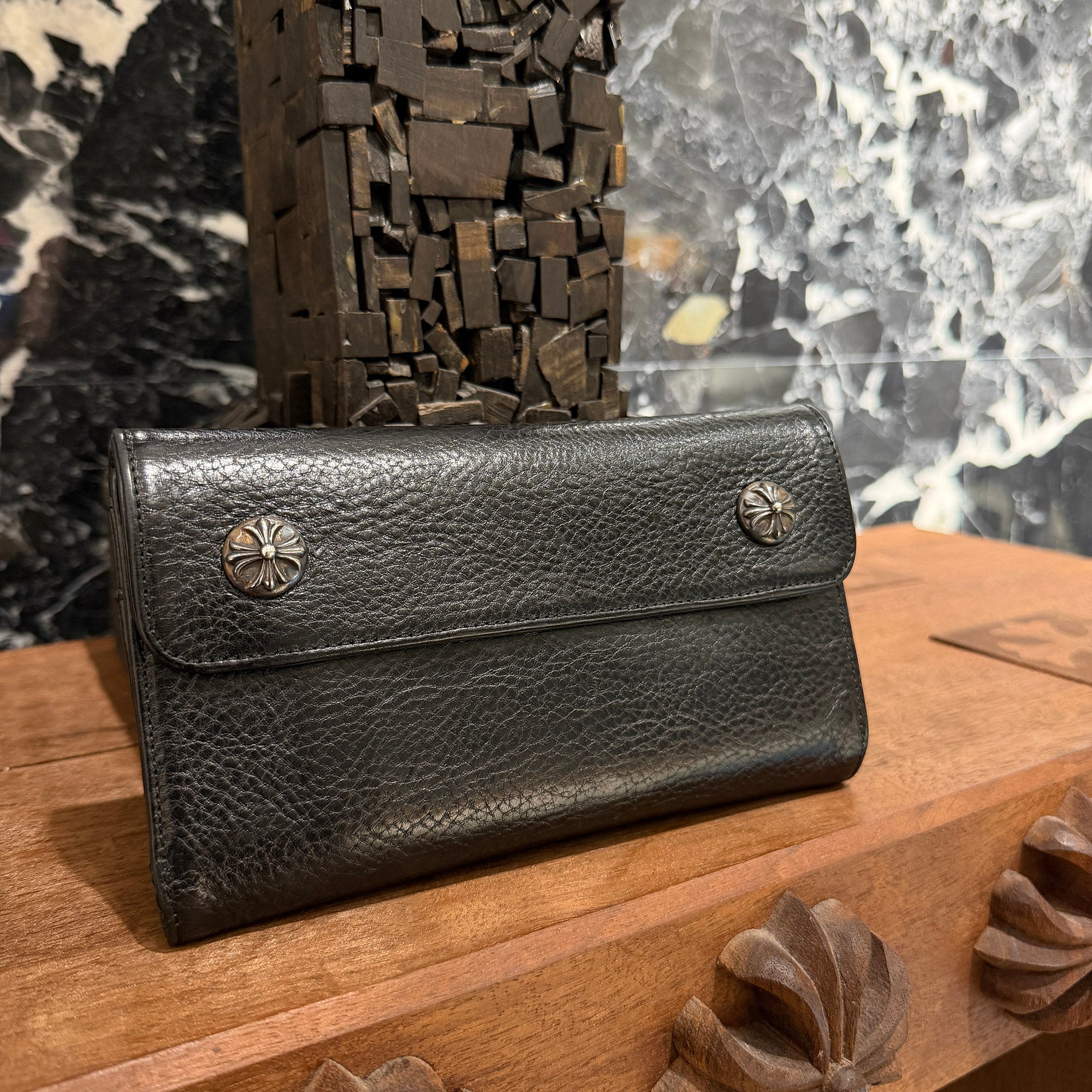 CHROME HEARTS Wave Cross Ball Wallet クロムハーツ ウェーブクロスボール ウォレット
