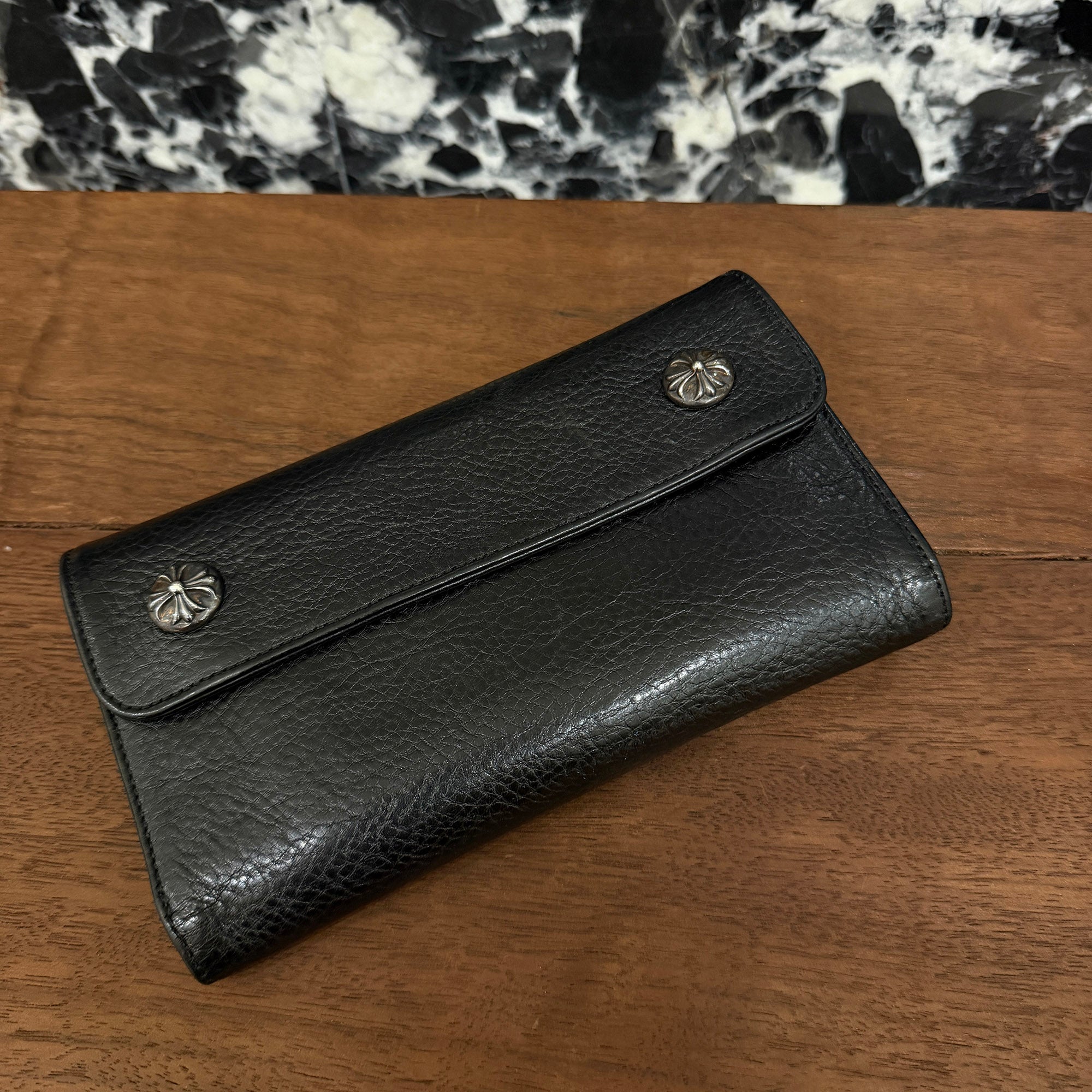 CHROME HEARTS Wave Cross Ball Wallet クロムハーツ ウェーブクロスボール ウォレット