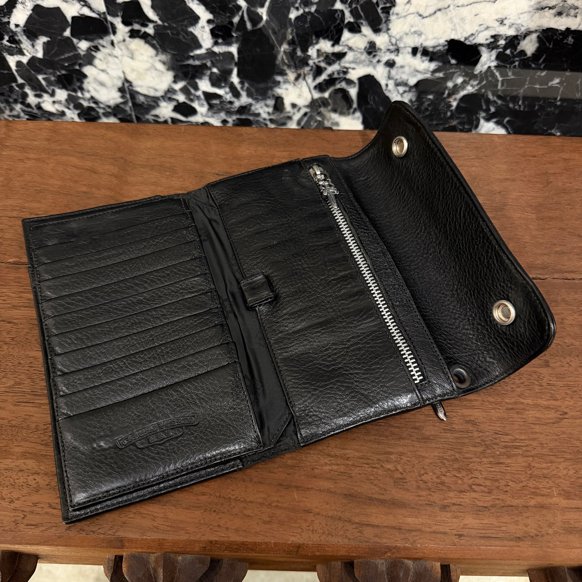 CHROME HEARTS Wave Cross Ball Wallet クロムハーツ ウェーブクロスボール ウォレット