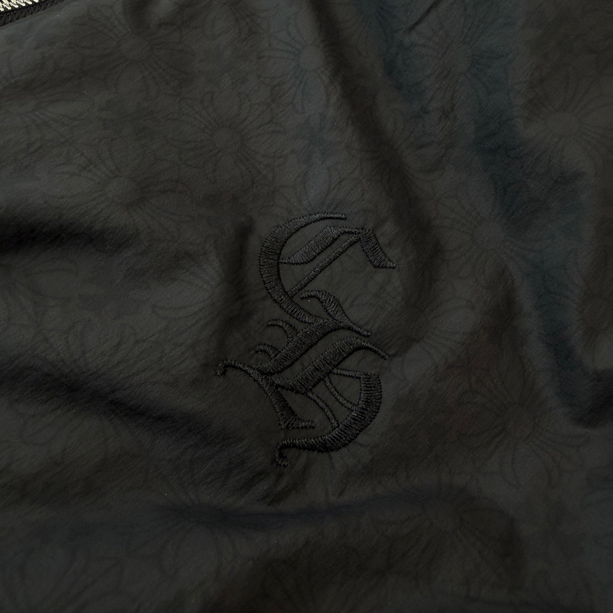CHROME HEARTS CH Logo Embroidery Leather Pocket Down Jacket Size L クロムハーツ CHロゴ刺繍 レザーポケット ダウンジャケット サイズL