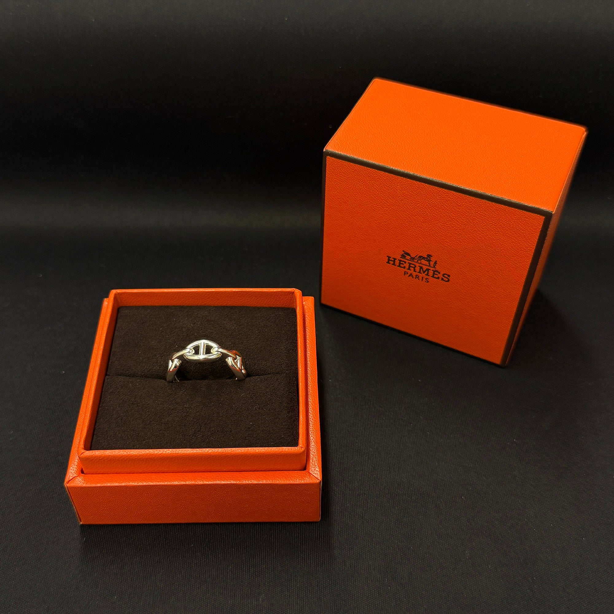 HERMES Ag925 Chaine d’Ancre Enchainee PM Ring Size 55 (15号) エルメス Ag925 シェーヌダンクル アンシェネ PM リング サイズ55 (15号)
