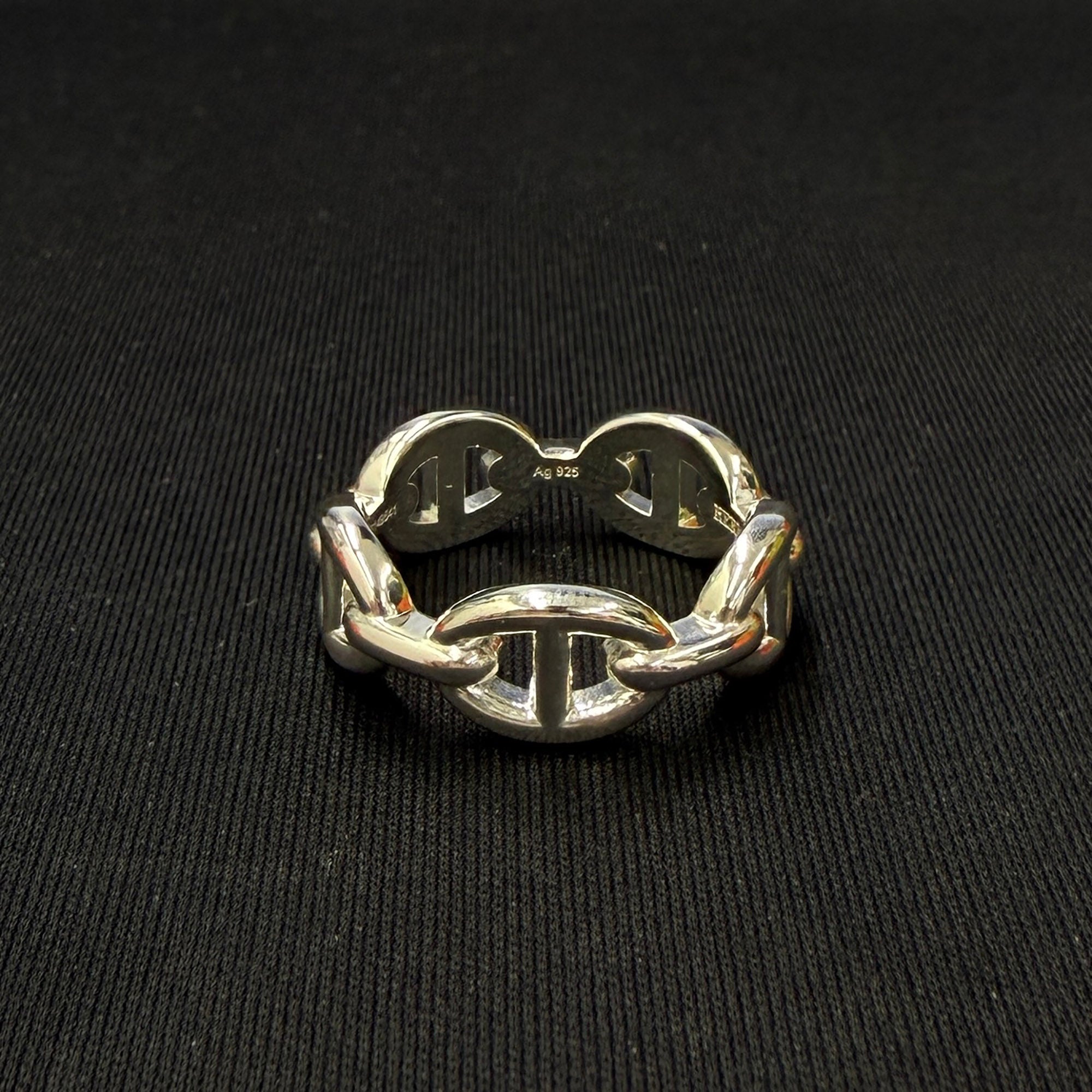 HERMES Ag925 Chaine d’Ancre Enchainee PM Ring Size 55 (15号) エルメス Ag925 シェーヌダンクル アンシェネ PM リング サイズ55 (15号)