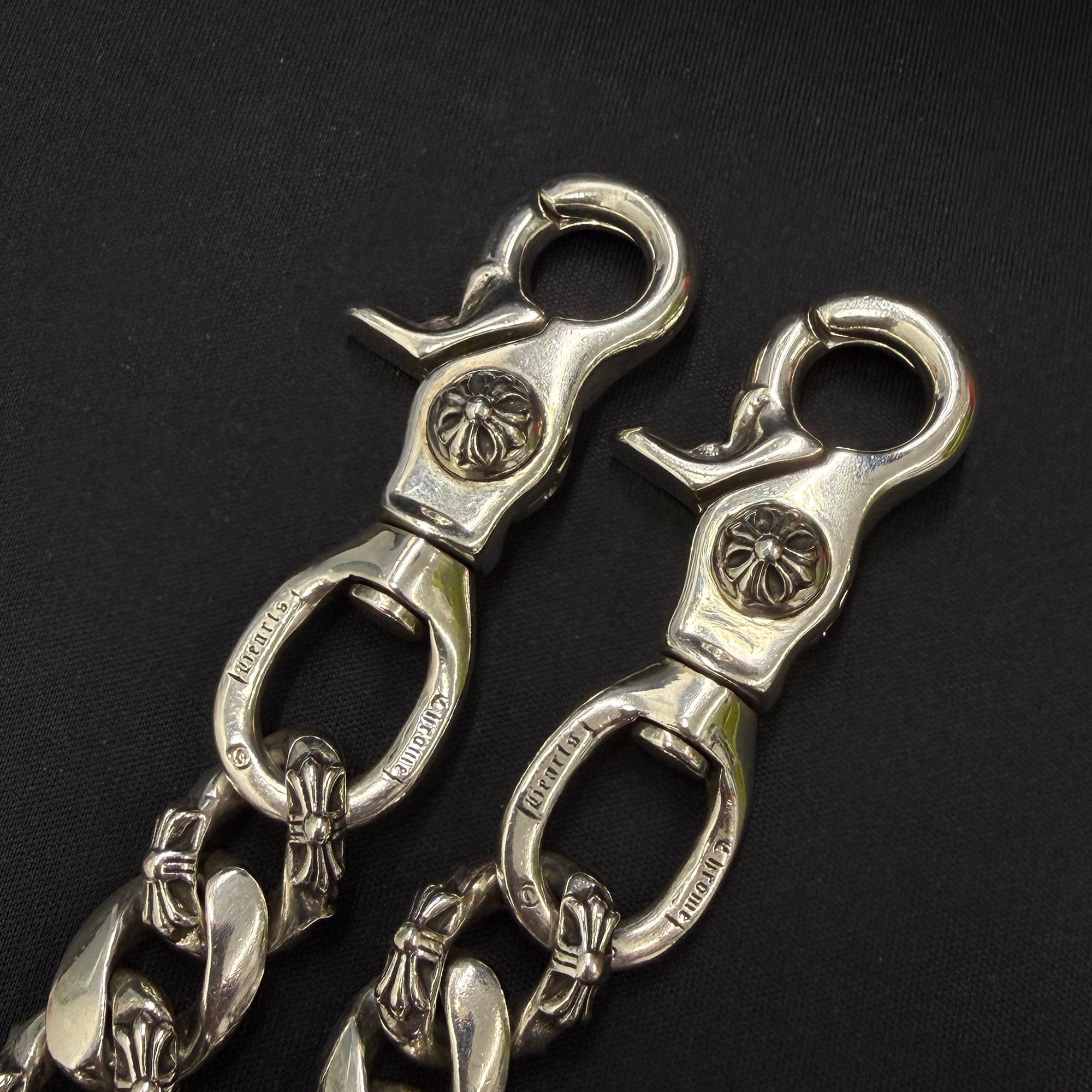 CHROME HEARTS 2 Clip Fancy Cross Wallet Chain クロムハーツ 2クリップファンシークロス ウォレットチェーン