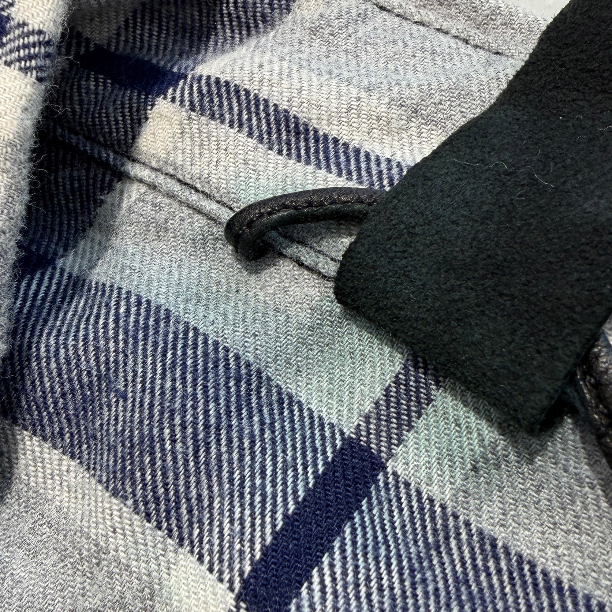 CHROME HEARTS Y NOT Leather Cross Patch Flannel Check Shirt Size L クロムハーツ ワイノット レザークロスパッチ フランネルチェックシャツ サイズL