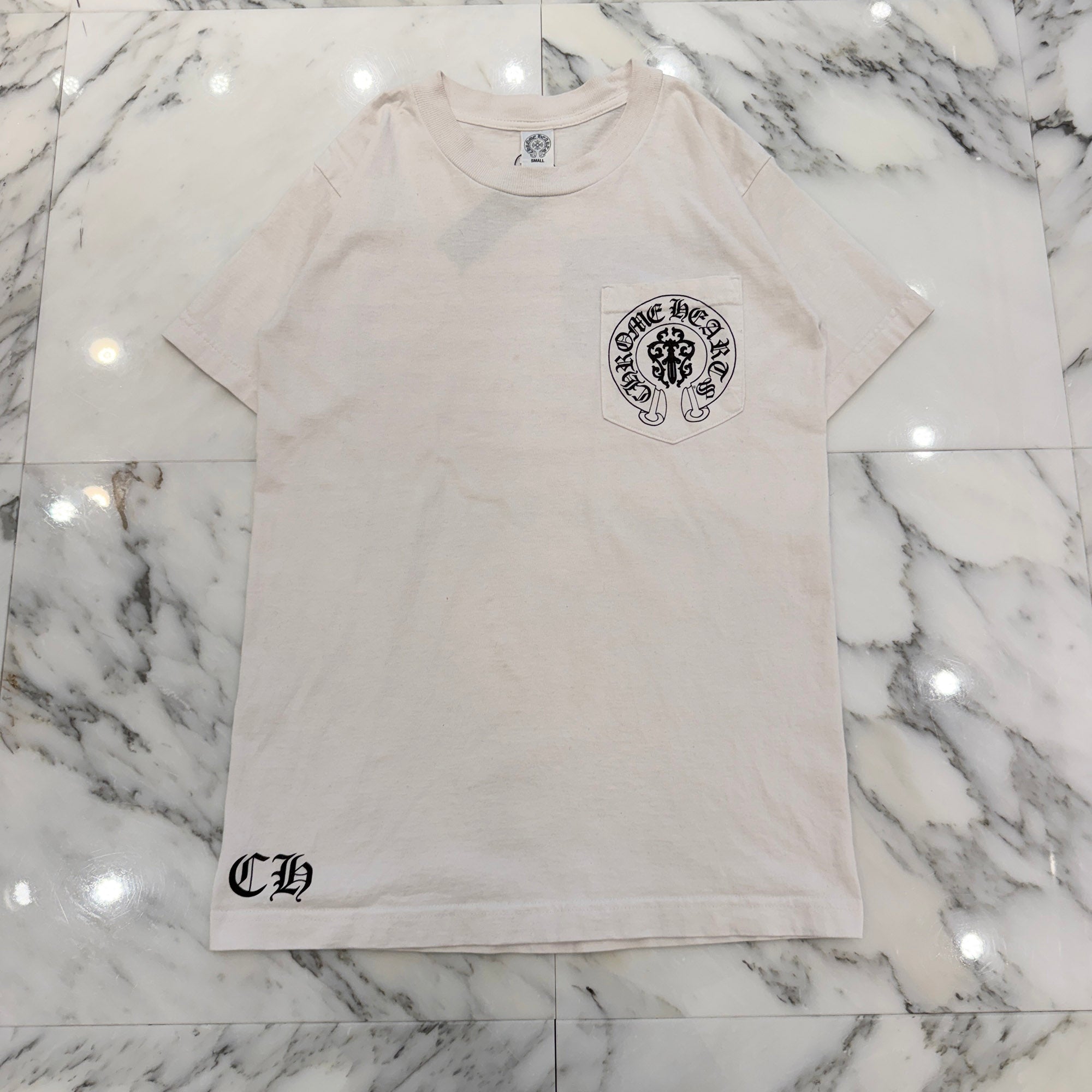 CHROME HEARTS American Flag Scroll Logo Tee Size S クロムハーツ アメリカ国旗 スクロールロゴ Tシャツ サイズS